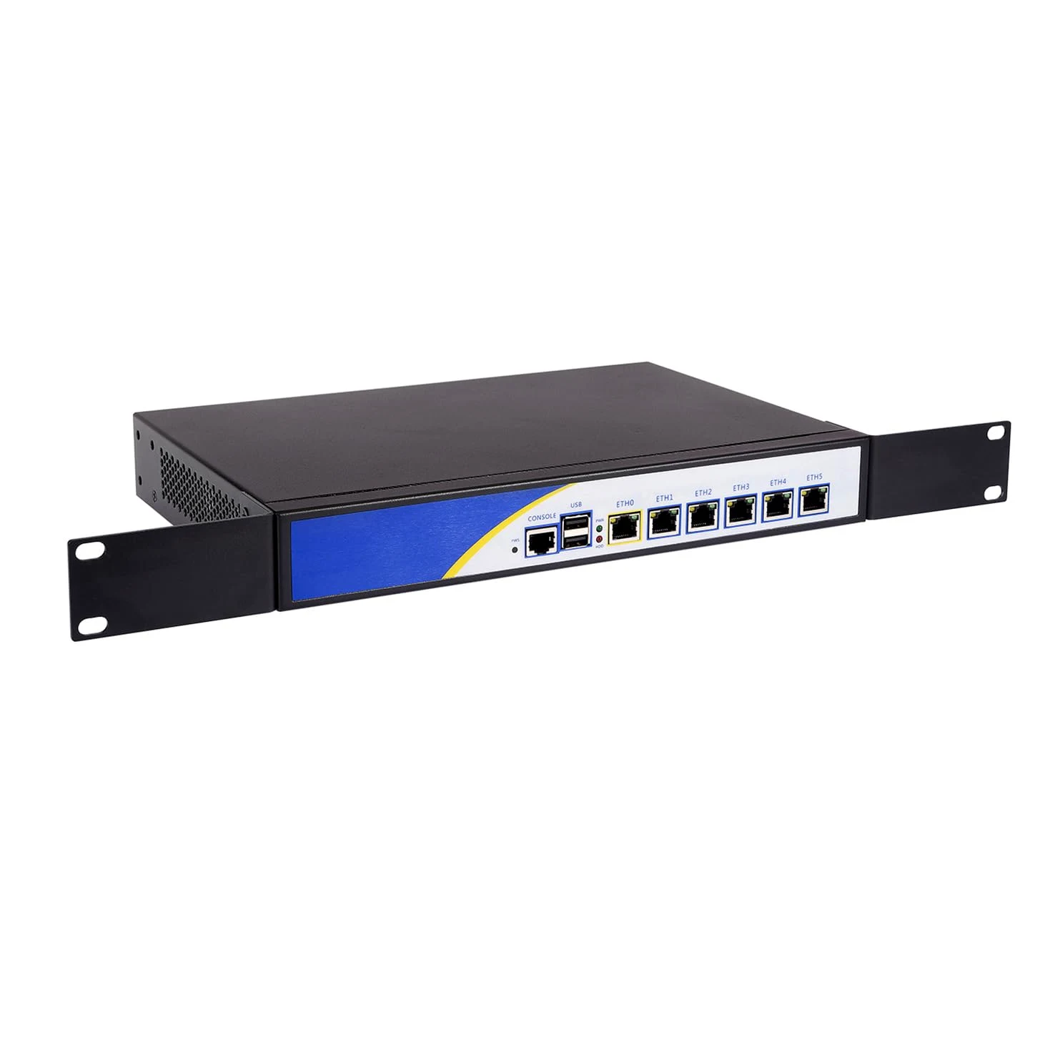Firewall, Mikrotik, PFSense, OPNsense, VPN, Network Security Micro Appliance, Router PC, Core I5 2430M, RS03, AES-NI, 6 x Gigabit LAN, 2 x USB, COM, VGA, Fan, 0 RAM, 0 Storage, Barebone No System