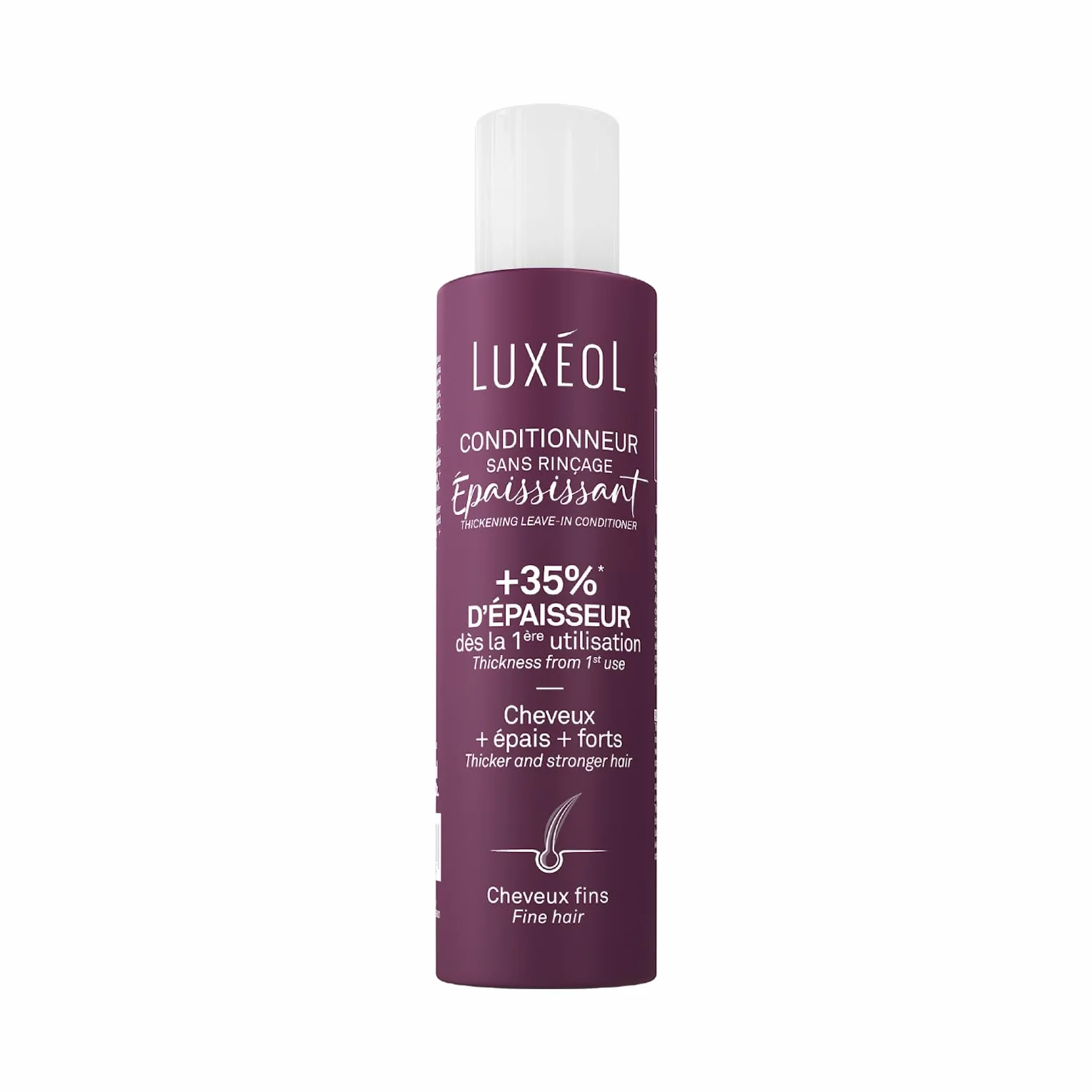 LUXEOL Conditionneur Epaississant Sans Rinçage 150 ml Algue Rouge Protéine de Riz Acide Hyaluronique