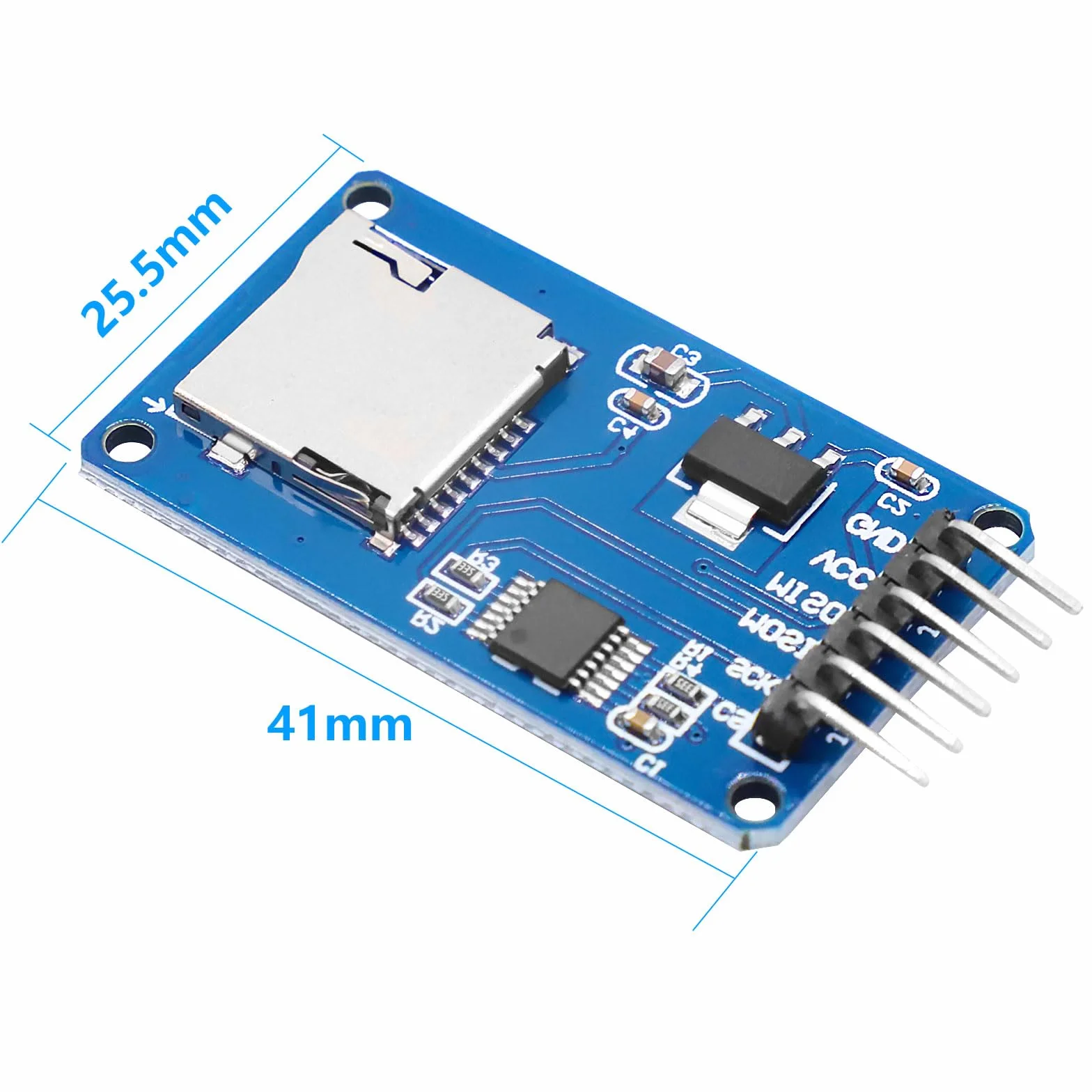 Module de carte Micro SD TF Lecteur SPI pour Arduino (6 pièces)