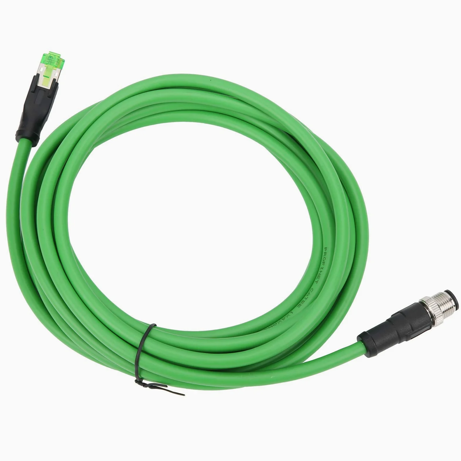 Câble étanche IP67 M12 vers RJ45, Durable et Résistant, 5m, pour Connexions Ethernet Industrielles dans des Environnements Difficiles