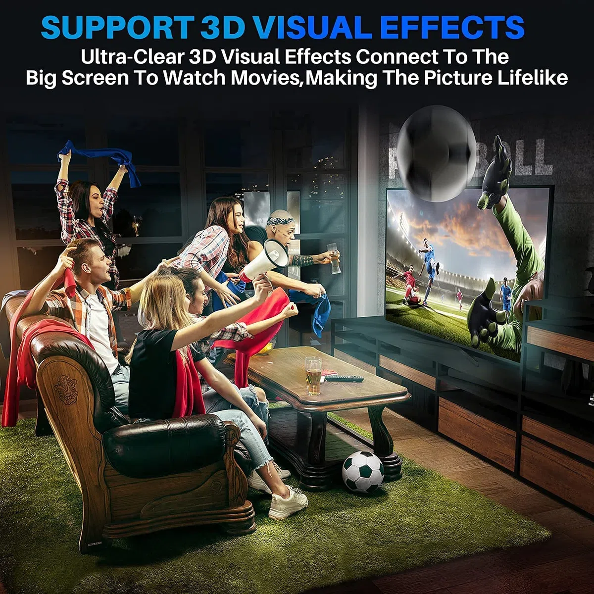Câble DP 1.4 vers HDMI 2.1 Optique Actif (AOC) 30m, 8K@60Hz/4K@120Hz Unidirectionnel, Displayport to HDMI Fiber Optical Cable pour Ordinateur Portable, Projecteur, Moniteurs, HDTV etc