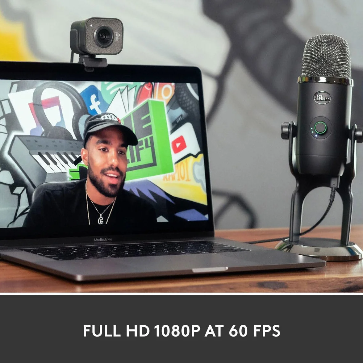 StreamCam Plus Webcam Grafito Reacondicionado