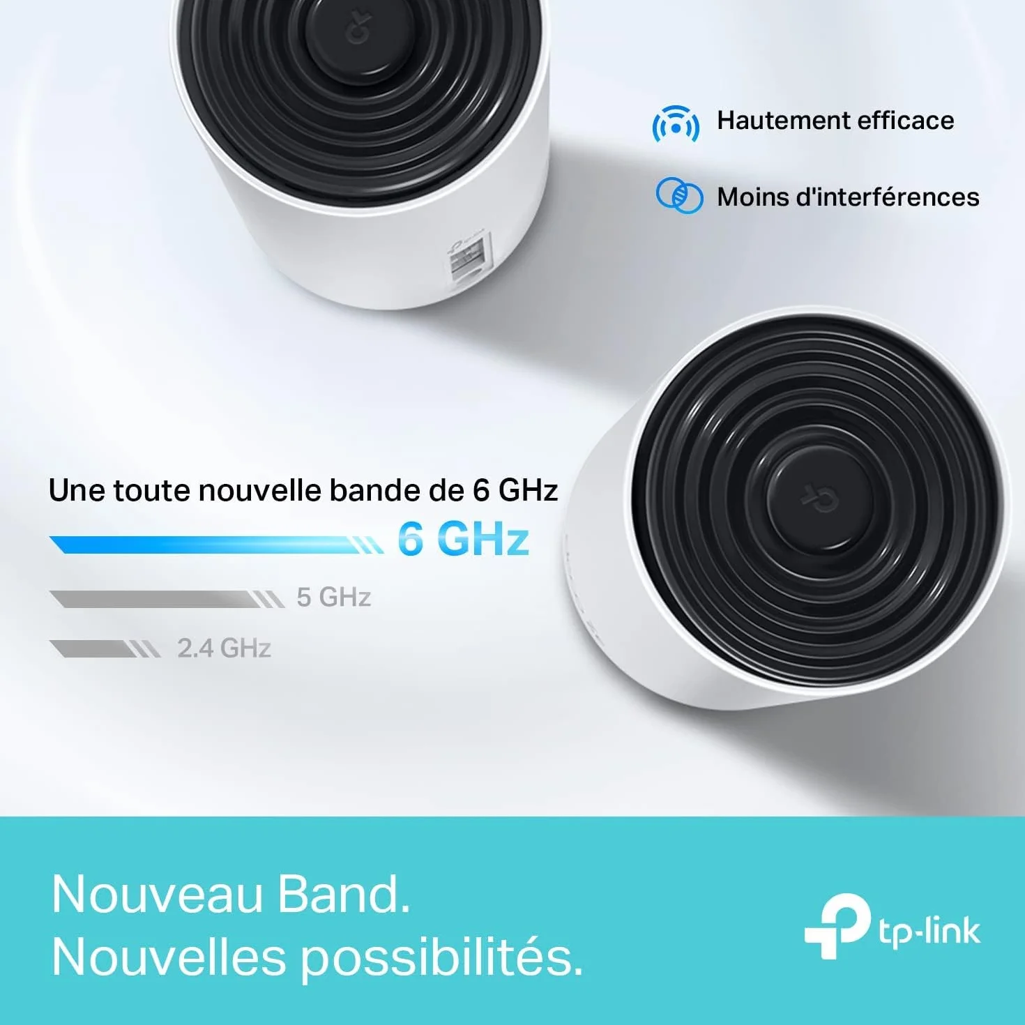 TP-Link Deco XE75 WiFi 6E Mesh AXE5400 Routeur tri-Bande 3-Pack Couverture 670 m² WPA3 9 Ports Gigabit