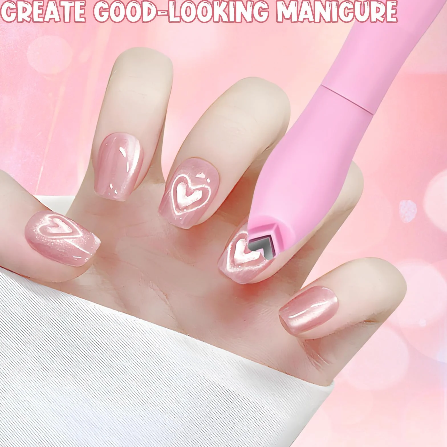Kit de 5 aimants 3 en 1 pour vernis gel effet œil de chat, outil magnétique pour ongles, stylo magnétique double embout et guides en forme de lapin