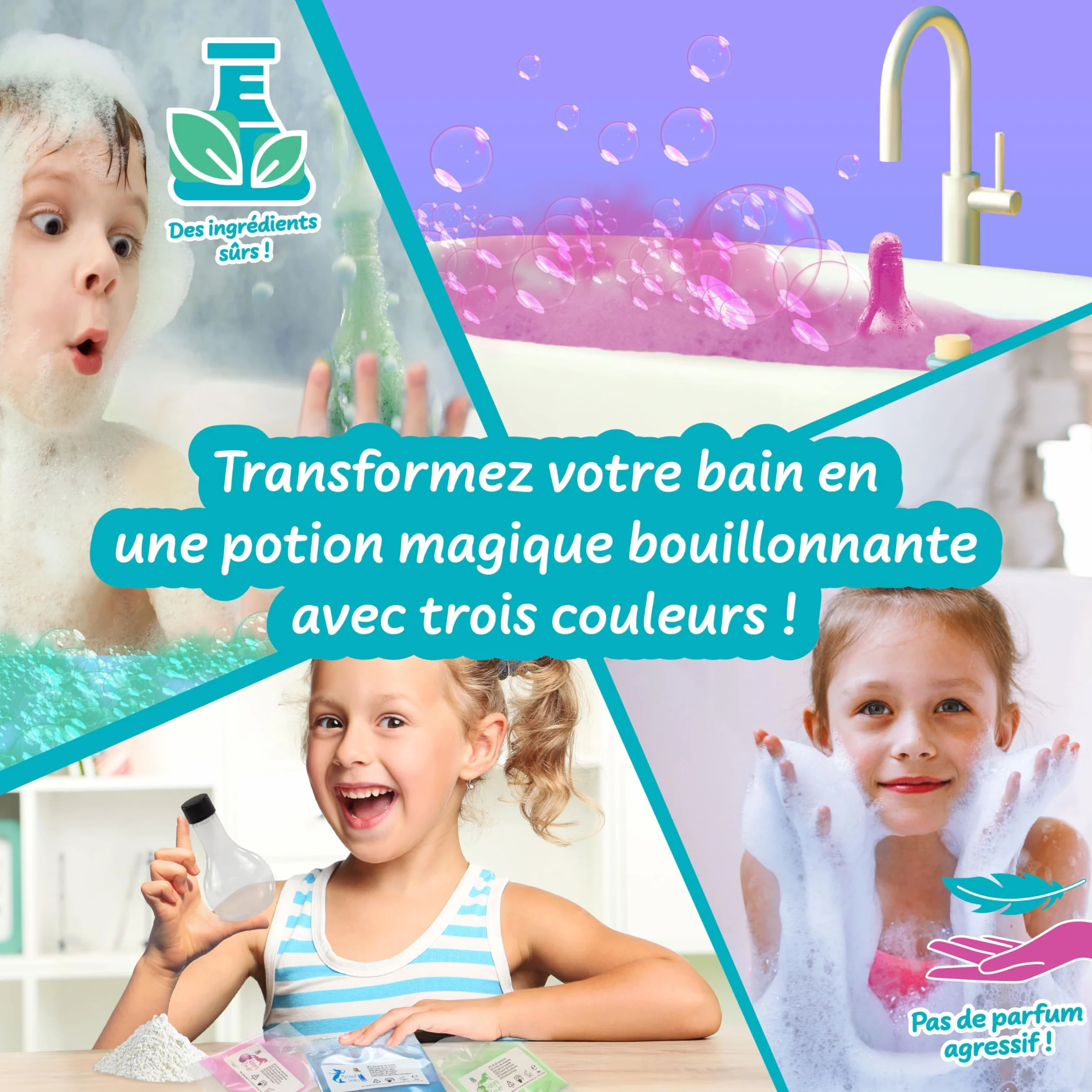 Science4you Potions de Bain Enfants 6+ Ans Kit Fabrication Bombes de Bain Scientifiques Éducatifs