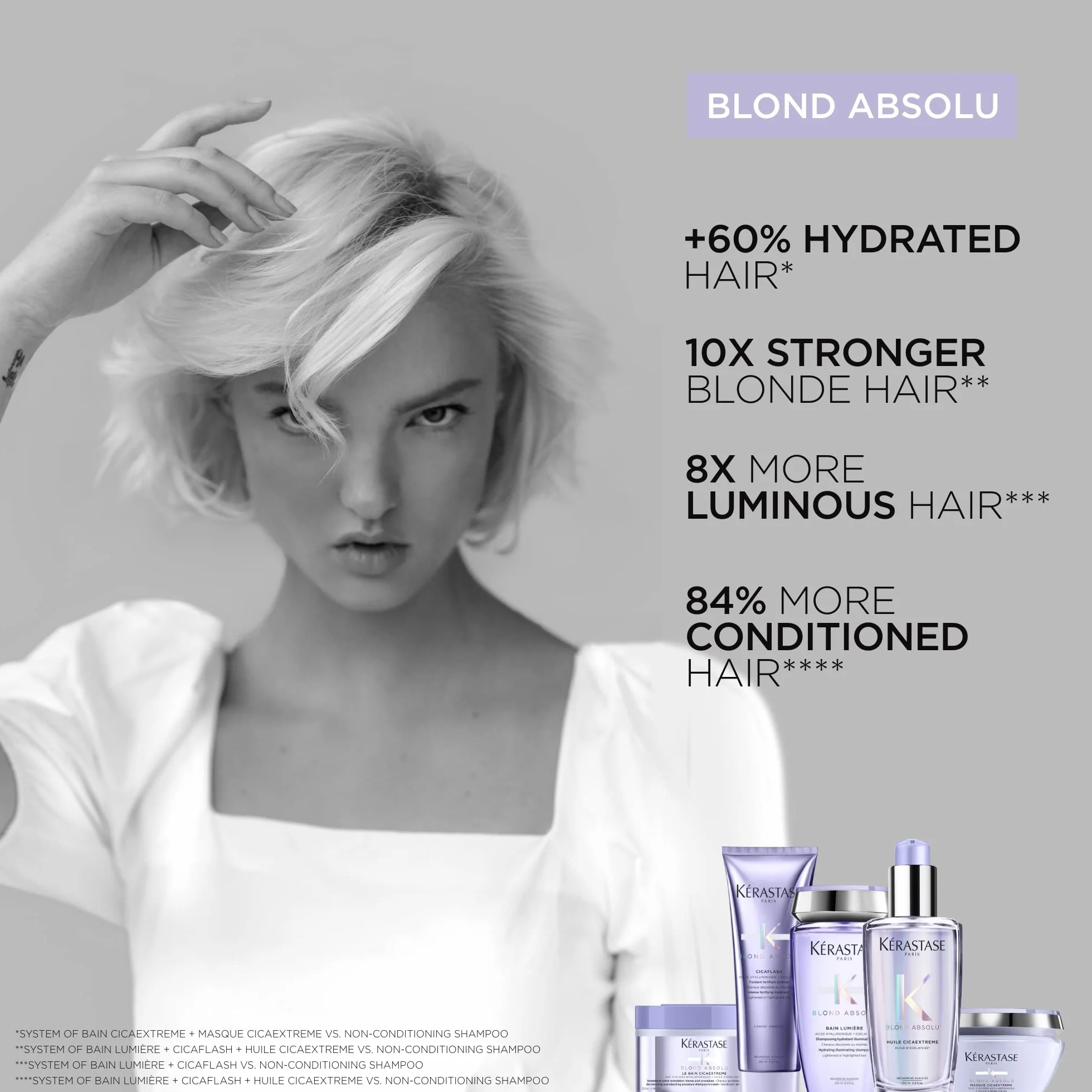KÉRASTASE Blond Absolu Cicaplasme Sérum Capillaire Thermo-Protecteur Cheveux Blonds Décolorés 150 ml
