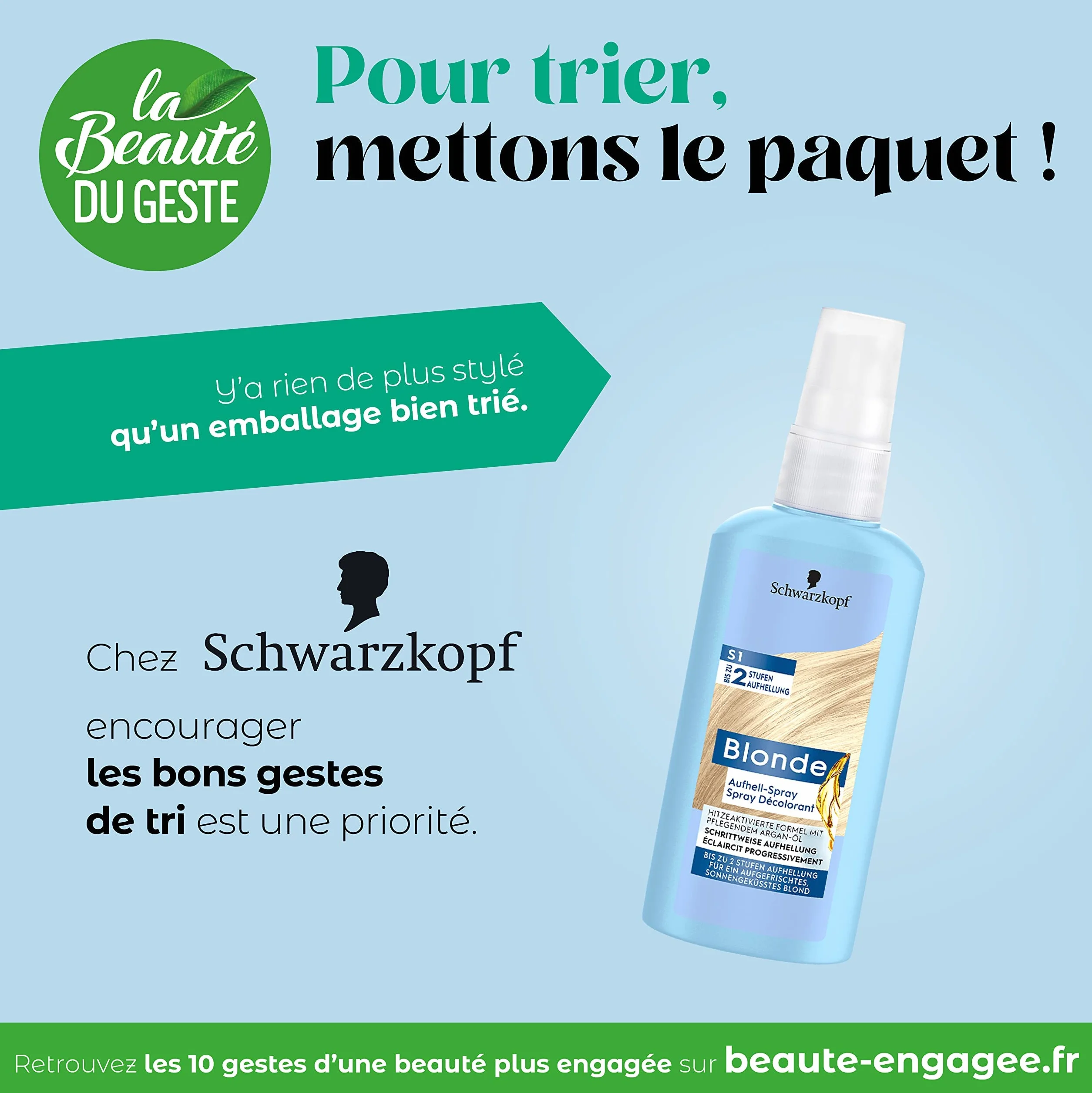 Schwarzkopf Nordic Blonde Spray éclaircissant S1 125 ml