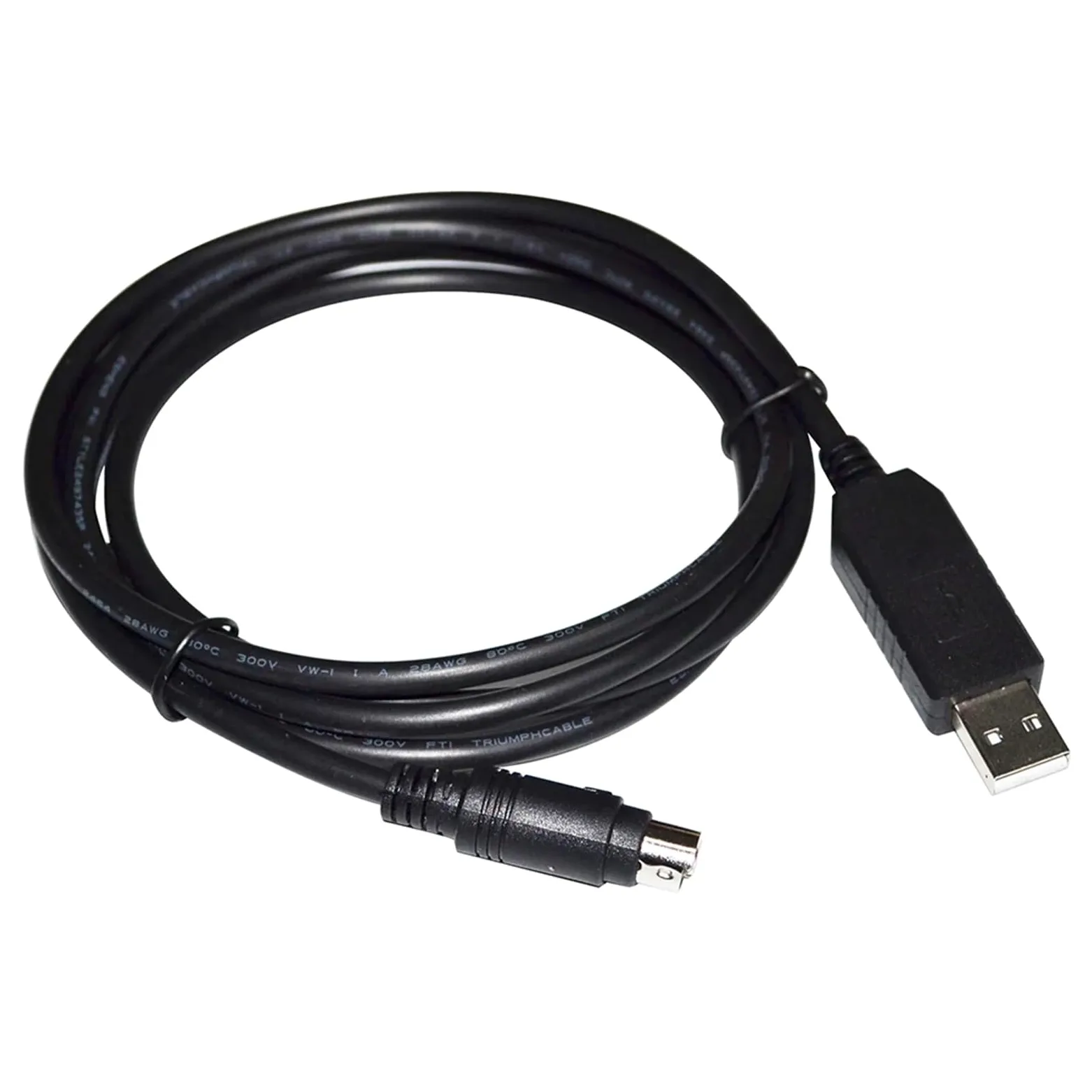 ADAPTATEUR USB VERS MINI DIN 8P MD8 RS232 VISCA CÂBLE DE CONTRÔLEUR(5m)