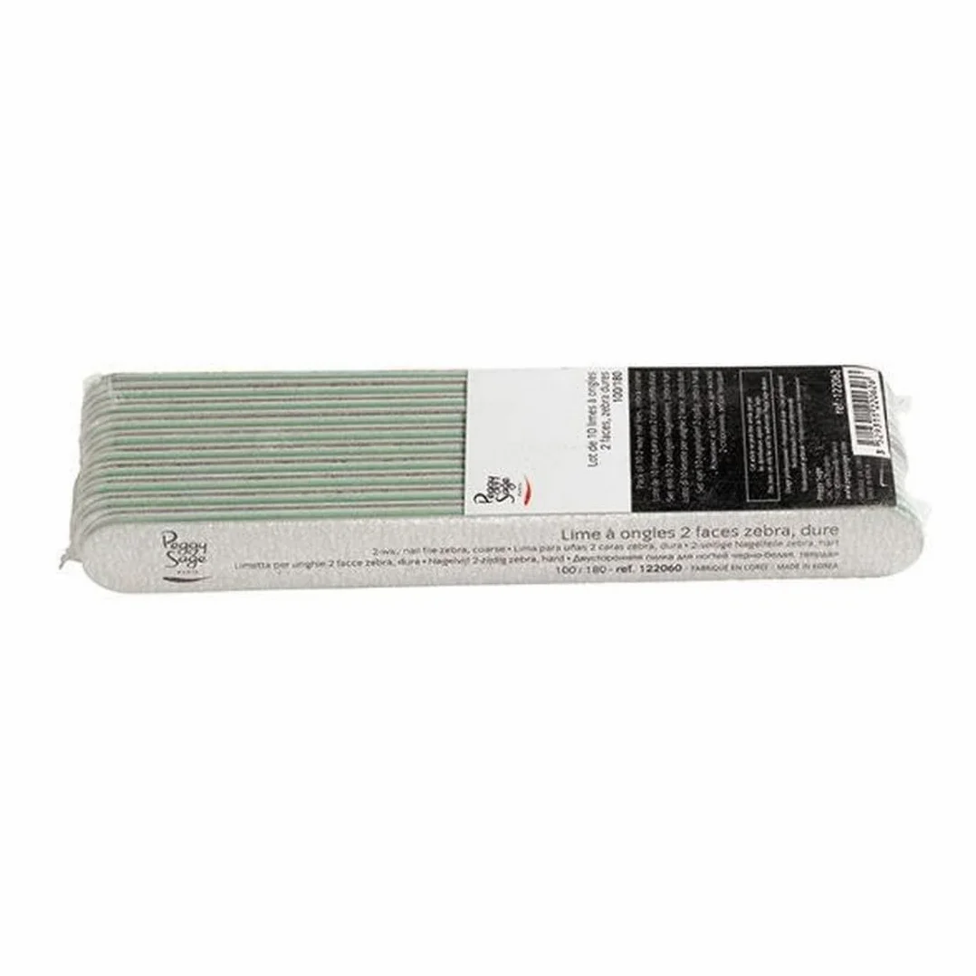 Peggy Sage Zebra 2-seitige Nagelfeile 100/180