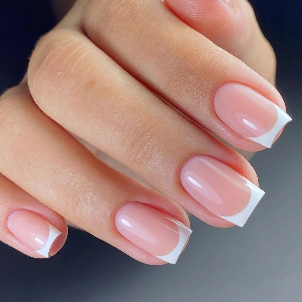 Vishine Lot Vernis Gel Semi-permanent Base Top Coat French Manucure UV LED Soak Off Nail Art Kit 4pcs 8ml