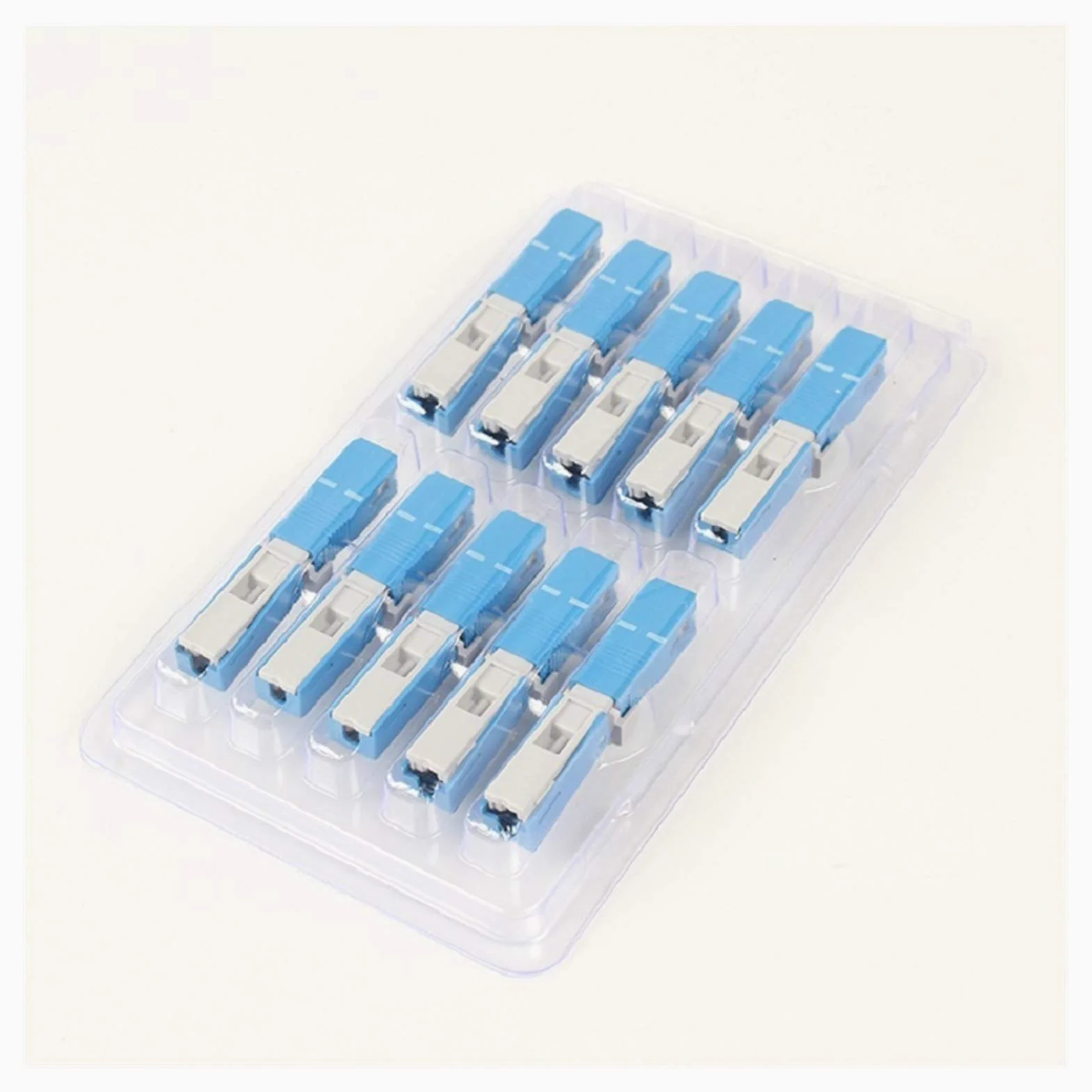 Adaptateur à Fibre Optique 100pcs FTTH SC Connecteur Rapide SC Fibre SC FTTH Connecteur Rapide Fibre Optique Embedded-SC connecteur