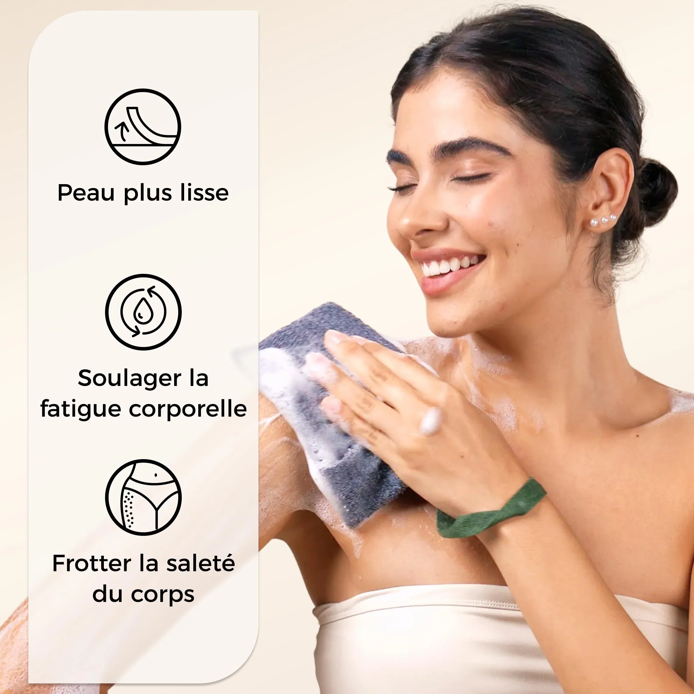 ZOMCHI Lot de 3 Sacs à Savon Exfoliants, éponge Exfoliante pour Corps, Porte-Savons pour Savons Solides