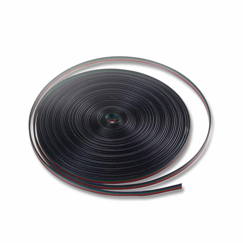 Câble D'Extension RGB 4 Broches 22AWG 4x0.32mm² 33ft pour Bande LED 5050 3528
