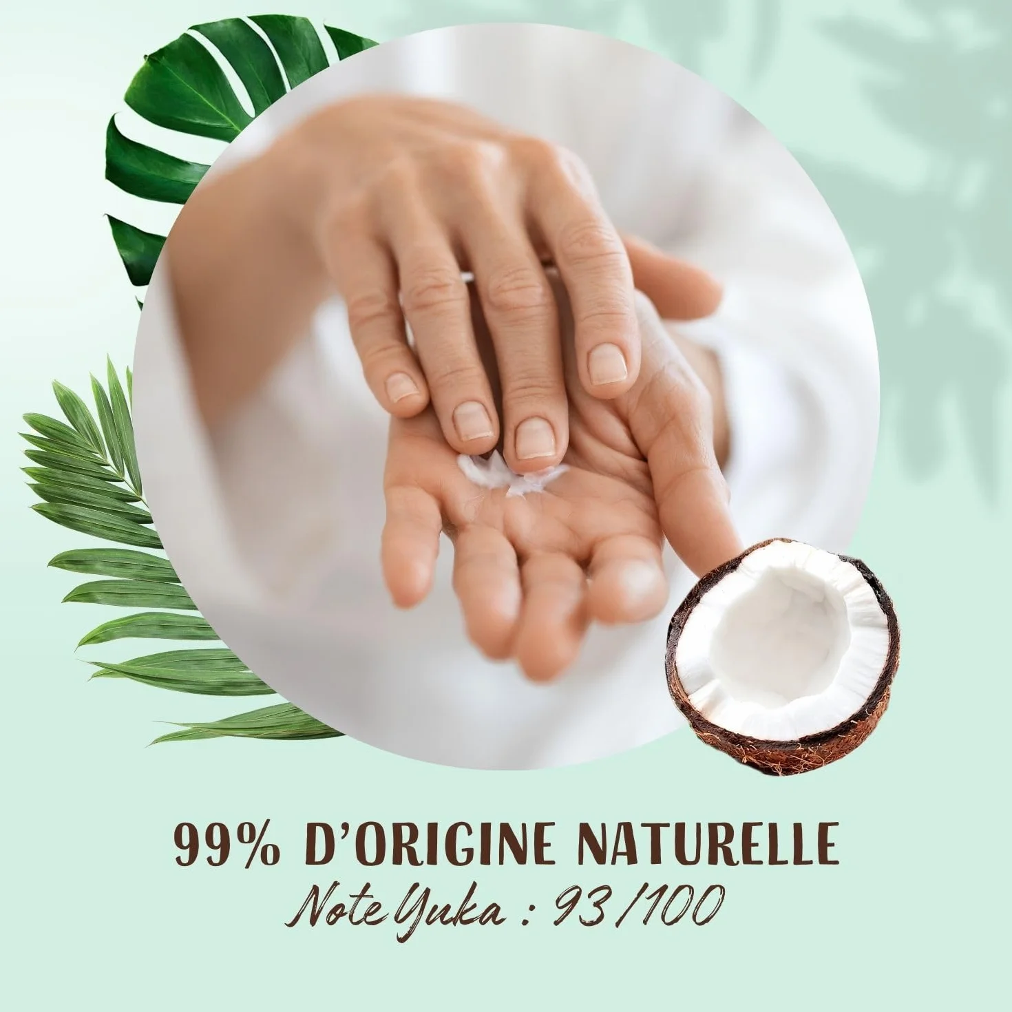LOVEA Crème Pour Les Mains Huile De Coco Bio 75 ml Peaux Sèches