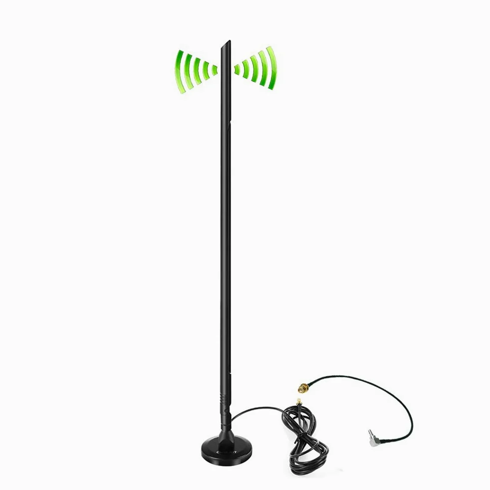 Antenne externe 4G LTE avec base magnétique, SMA mâle pour routeur | Support magnétique omnidirectionnel 5dBi