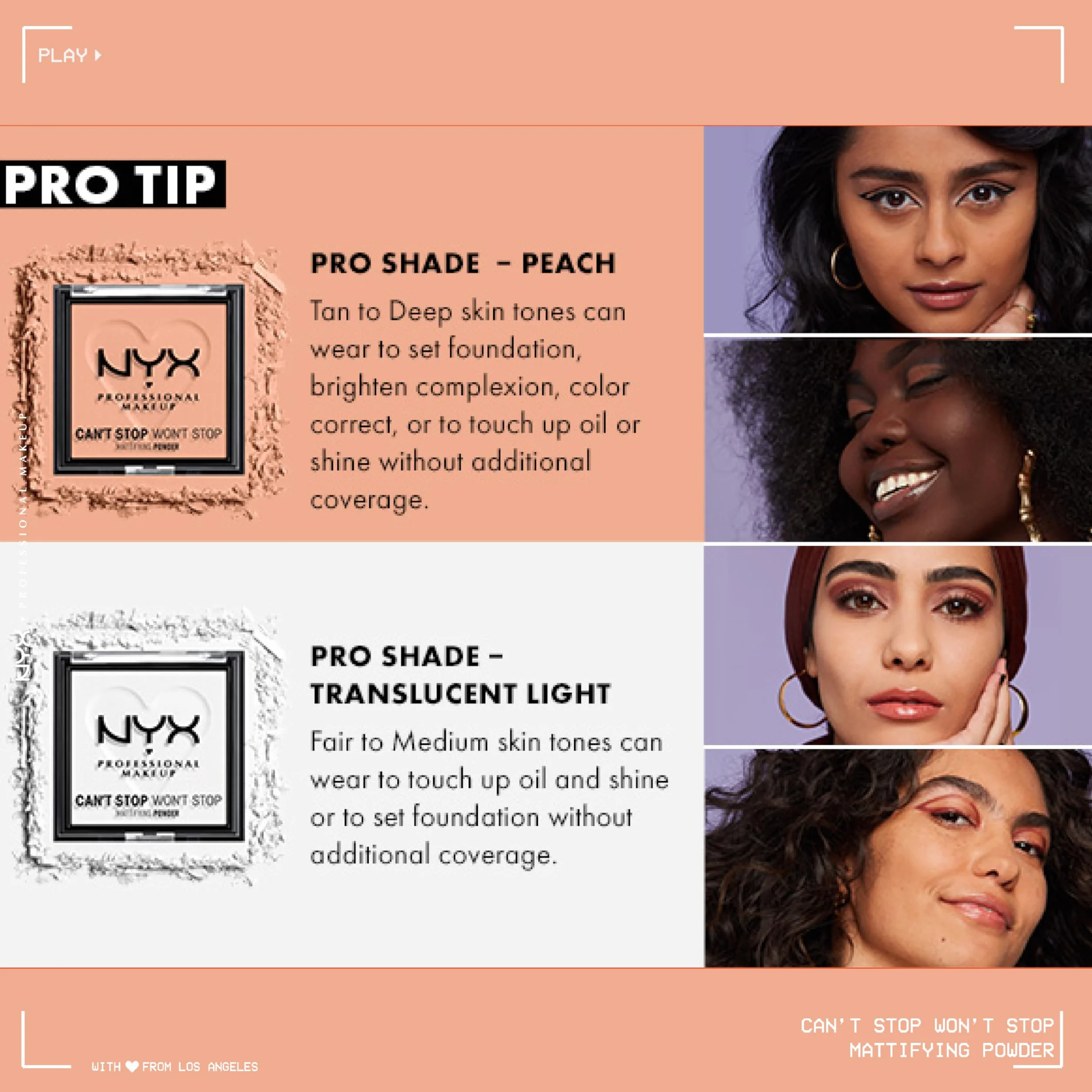 NYX Professional Makeup Can't Stop Won't Stop Mattifying Powder Mocha