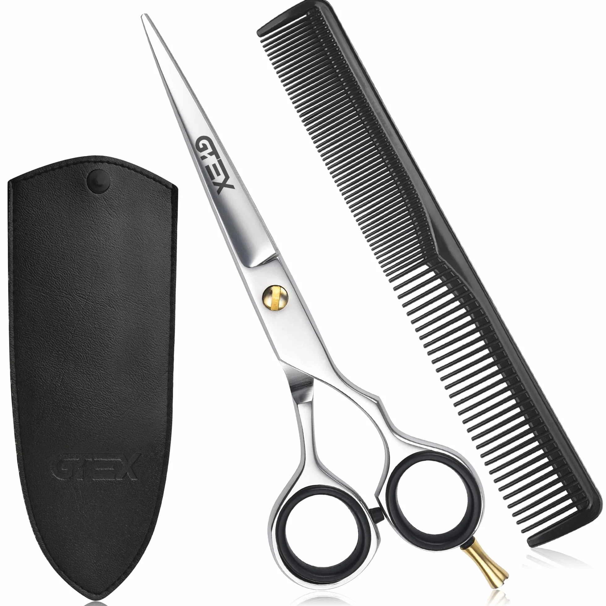Ciseaux Coiffure Professionnels 6,5 Pouces Acier Inoxydable Haute Teneur en Carbone GTEX