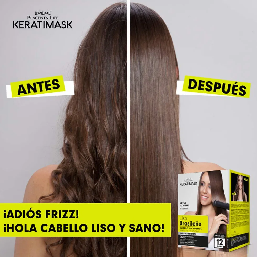 Kit de lissage brésilien Keratimask Be Natural, lot de 3 x 380 g