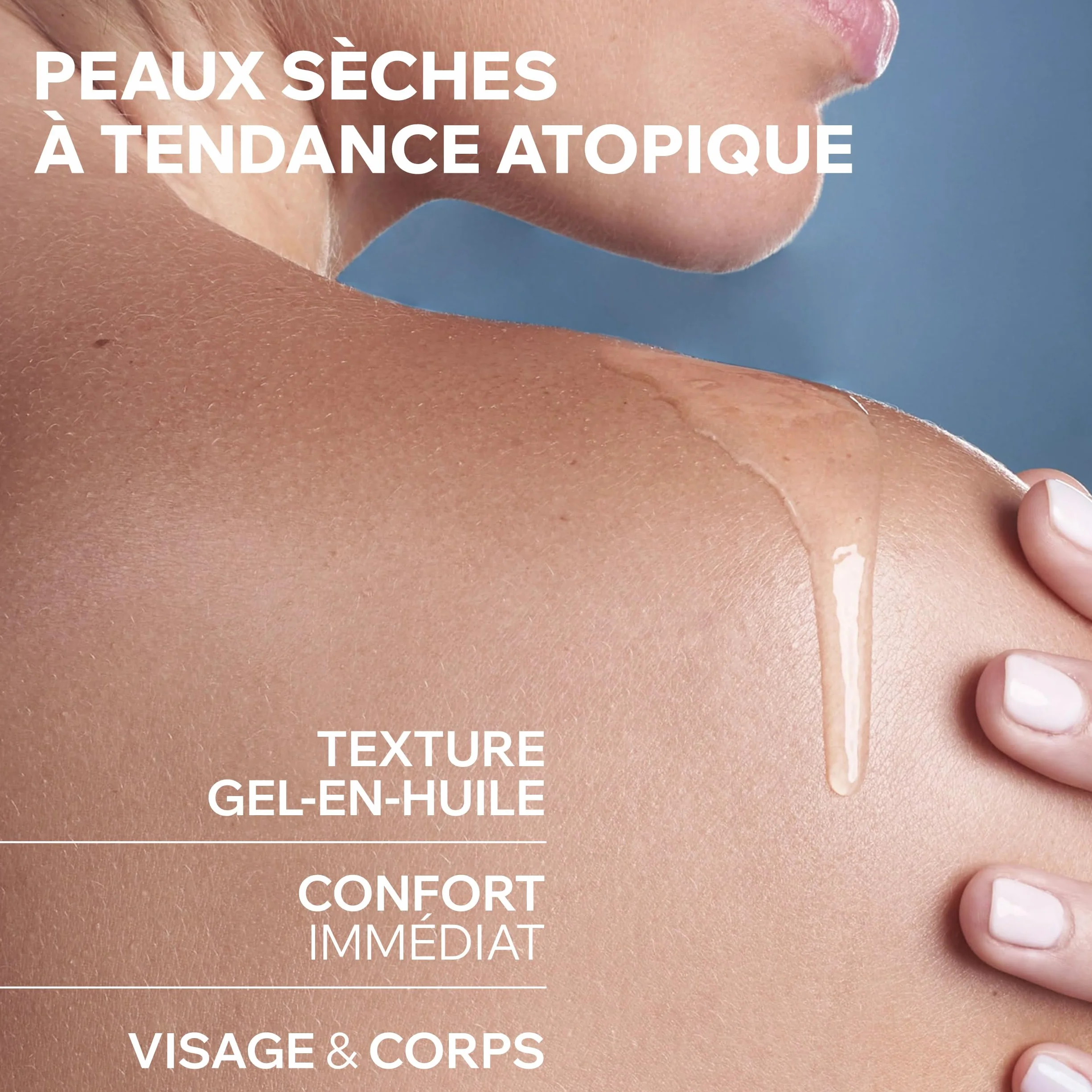 Uriage Xemose Huile Lavante Peau Sèche Atopique Gel-en-Huile Moussant Nourrissant Visage Corps Non Parfumée Sans Savon pH Physiologique