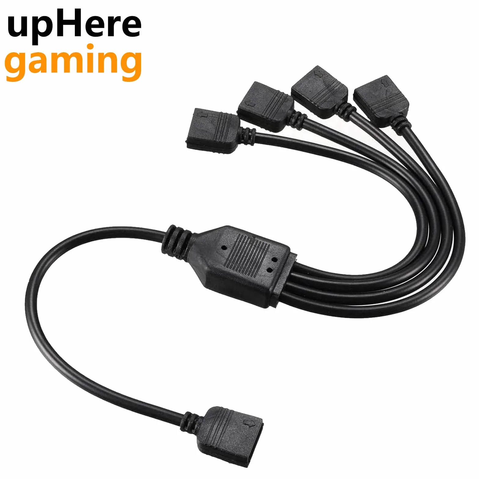 Hub ARGB Adaptateur RGB 1 à 4 Splitter Cable 30 cm Broches Mâles upHere Gaming