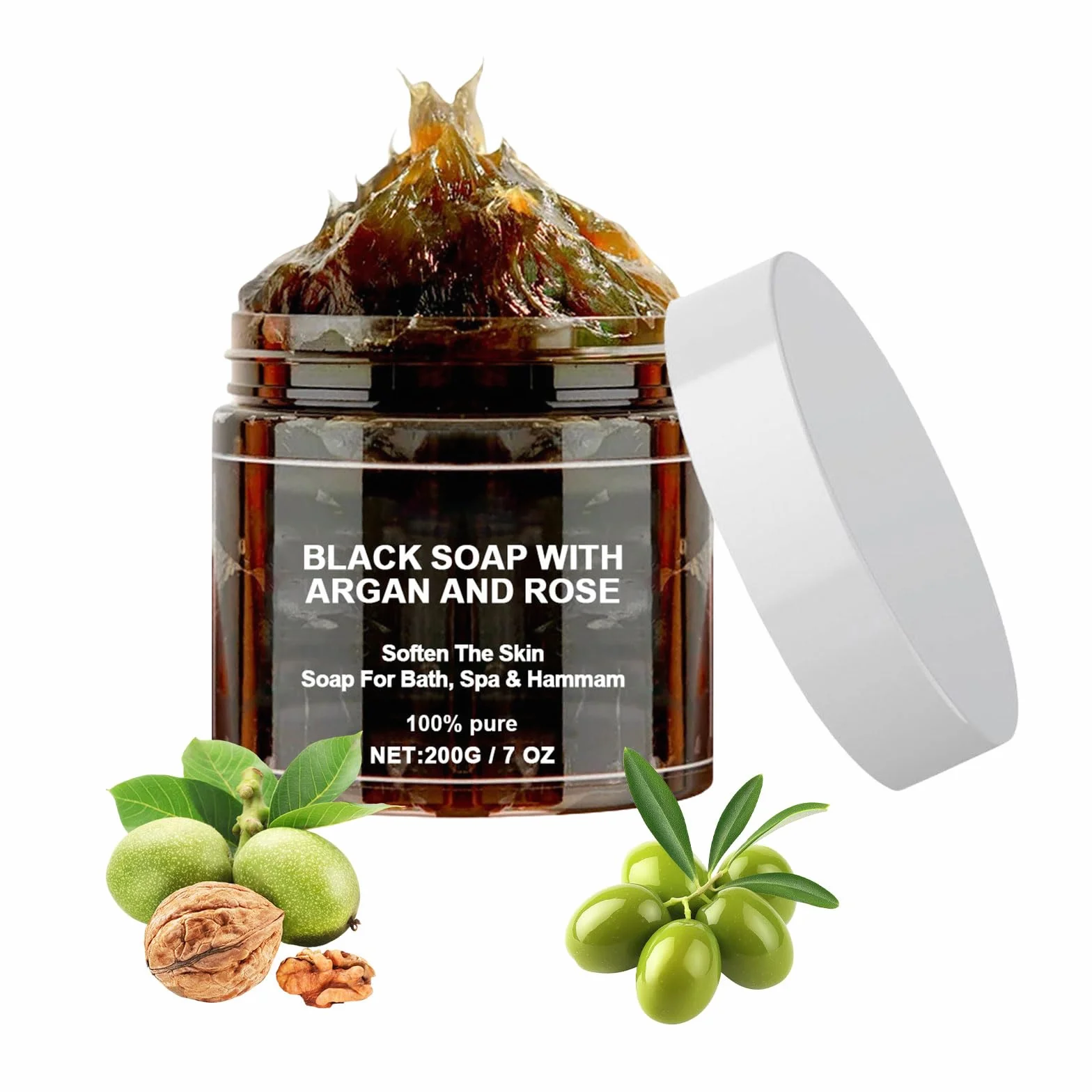 Savon Noir Marocain 200g - Gommage Corps Exfoliant