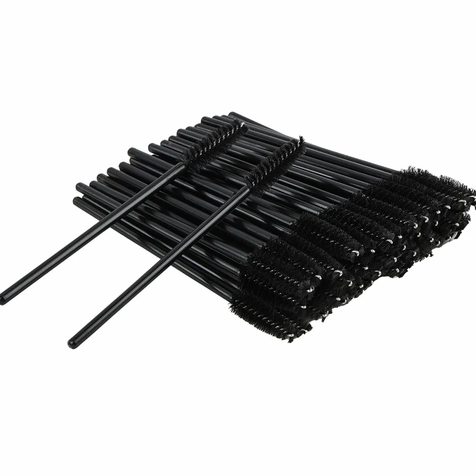 50PCS Brosses à Cils Jetables, Applicateur Maquillage Extension Cils Sourcils Noir
