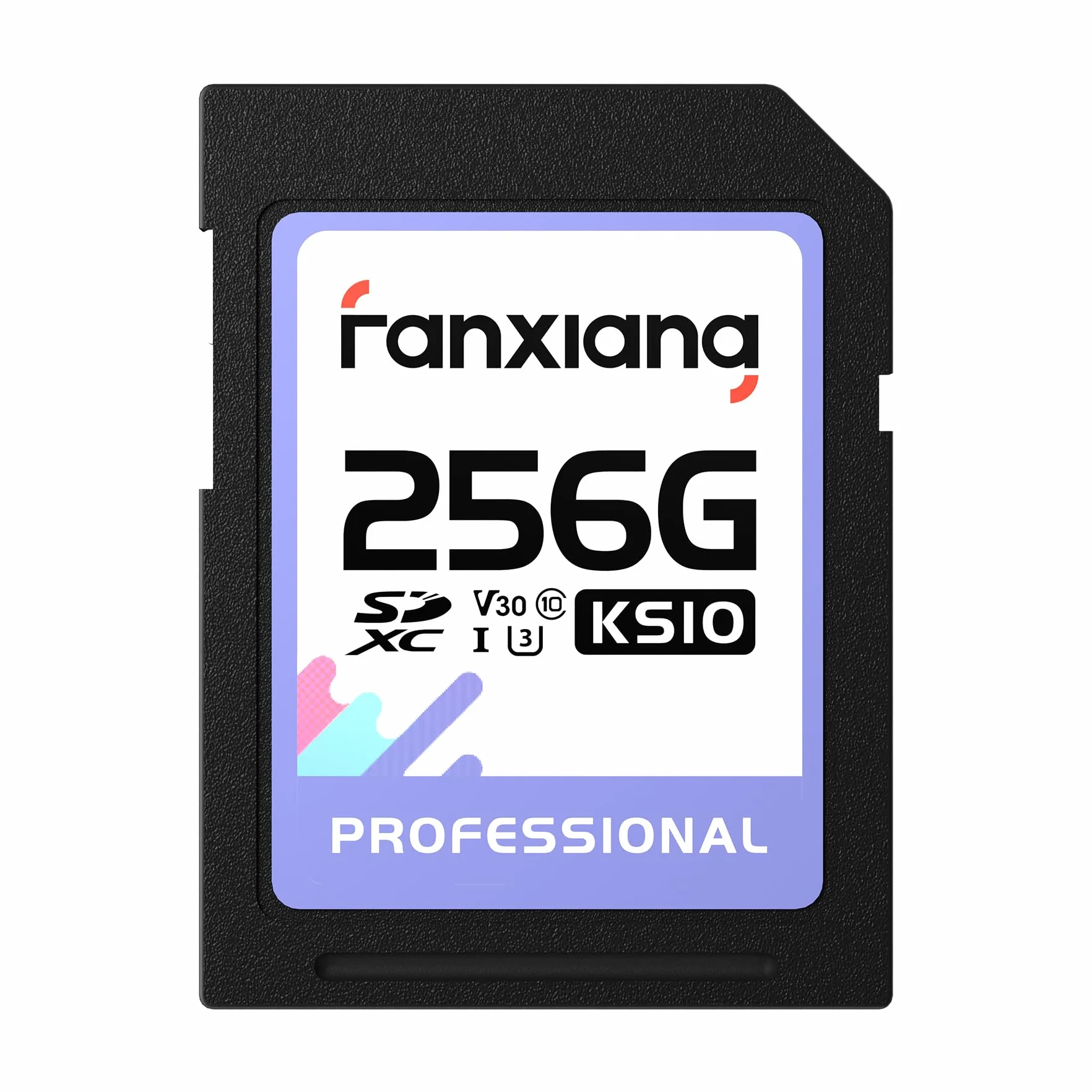 Fanxiang Carte SD 256 Go 100 Mo/s SDXC UHS-I V30 U3 Classe 10 pour Appareil Photo Vidéos 4K UHD