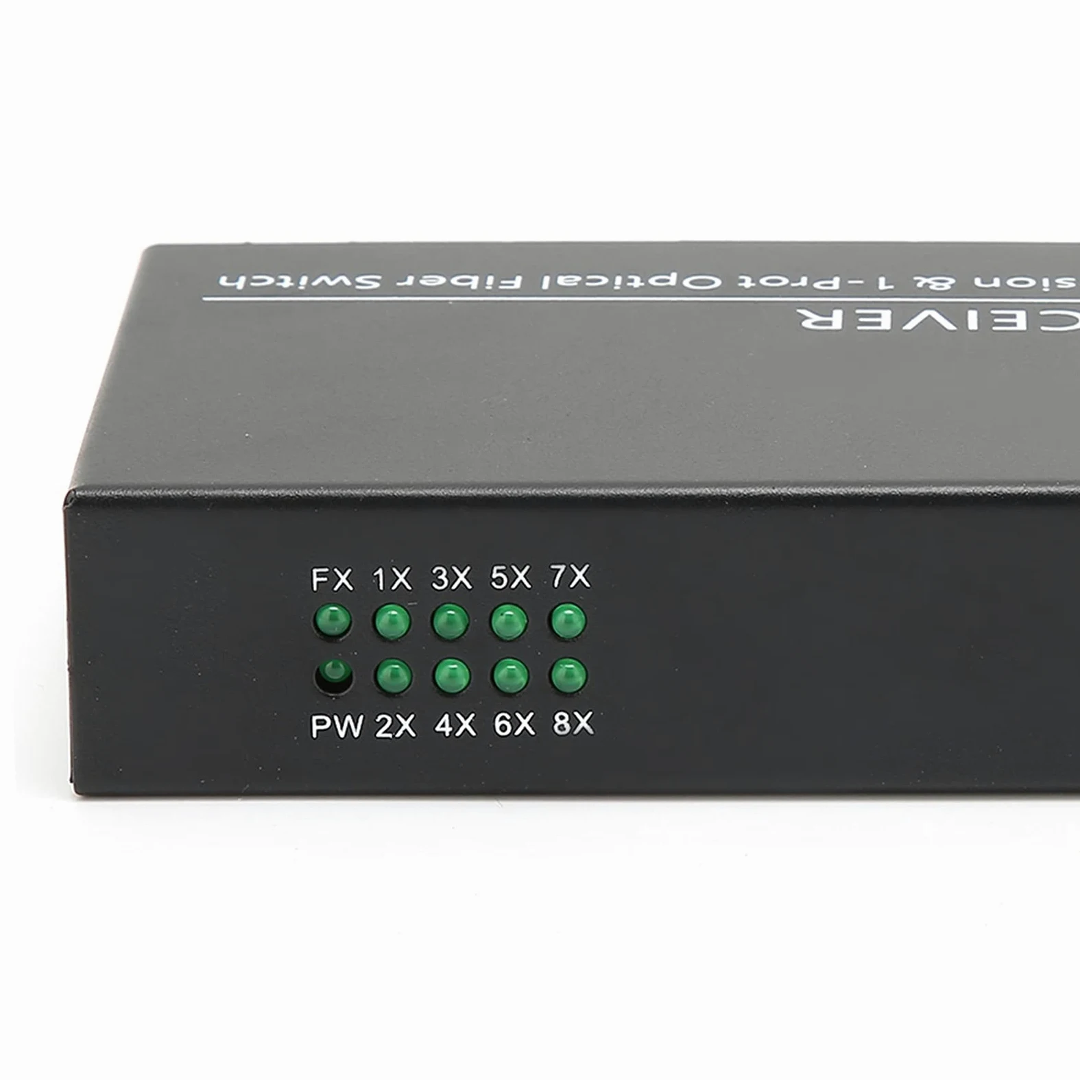 Sxhlseller Convertisseur de Média Gigabit Ethernet, Commutateur Gigabit 1 Fibre 8 Ports Ethernet Monomode Double Fibre Convertisseur Gigabit Adaptatif pour la Conversion de Signal