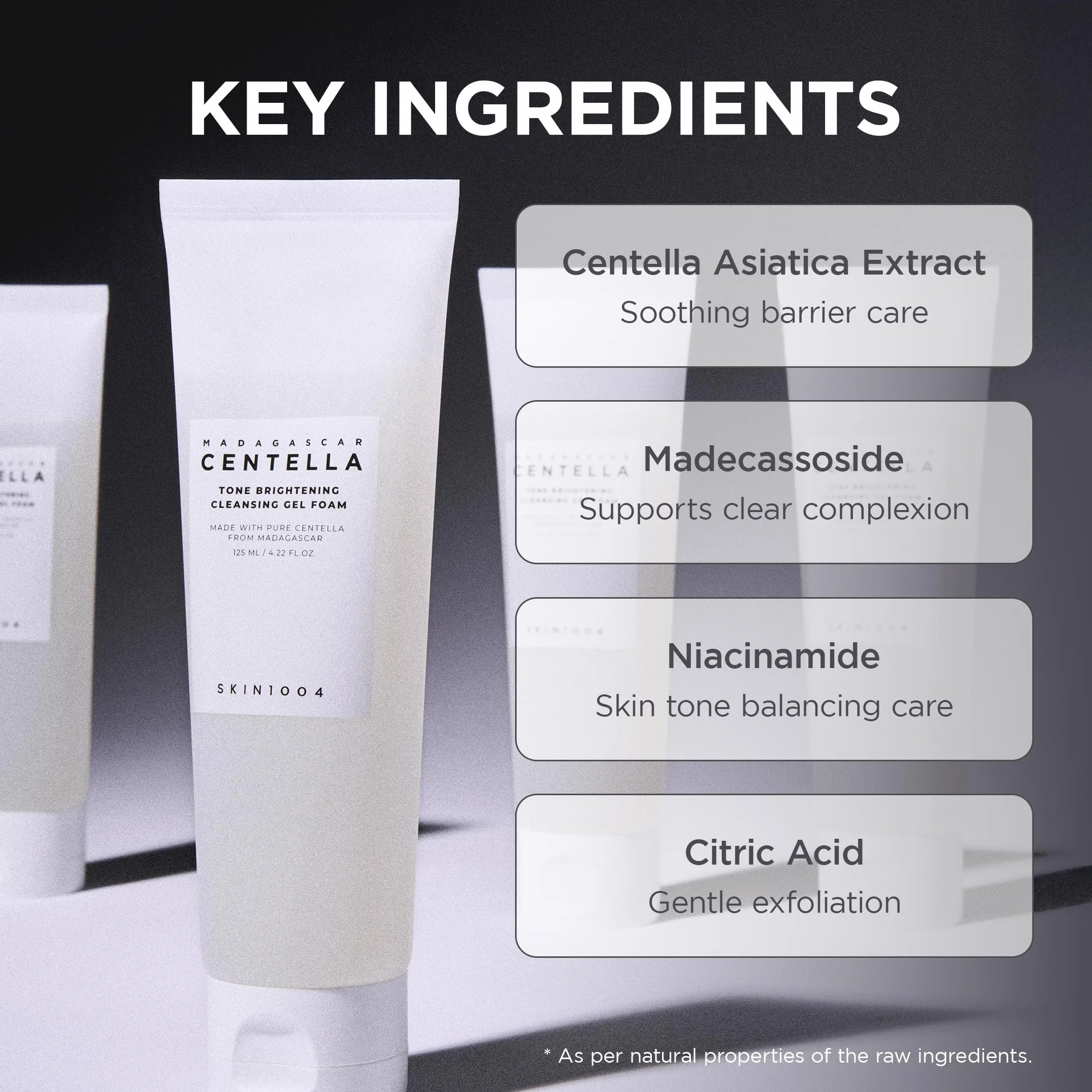 SKIN1004 Madagascar Centella Tone Brightening Cleansing Gel Foam