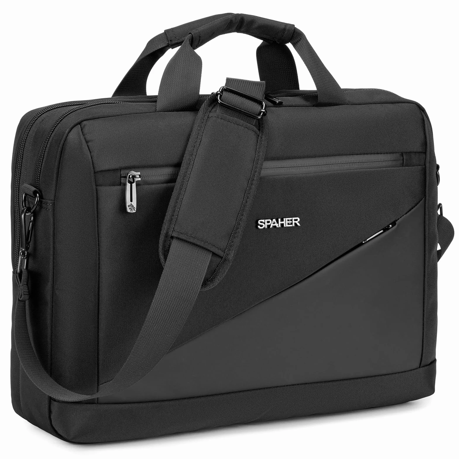 SPAHER sac Portable 15.6/16 Pouces Ordinateur Bandoulière