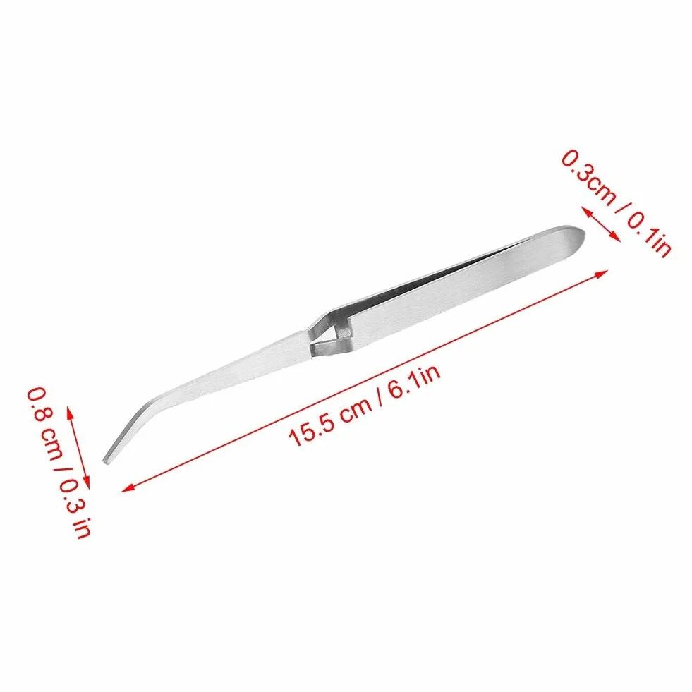 Pince à Pincher Classique en Acier Inox pour Ongles, Outil Nail Art Manucure Pédicure