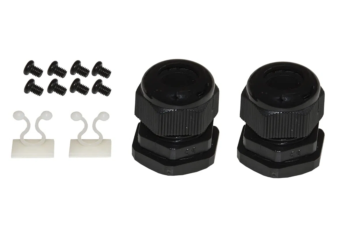 LINK LK24LC3P Panneau Fibre Optique 19" avec 24 adaptateurs LC Duplex OM3 Profondeur 250 mm avec Rails installés Couleur Noir