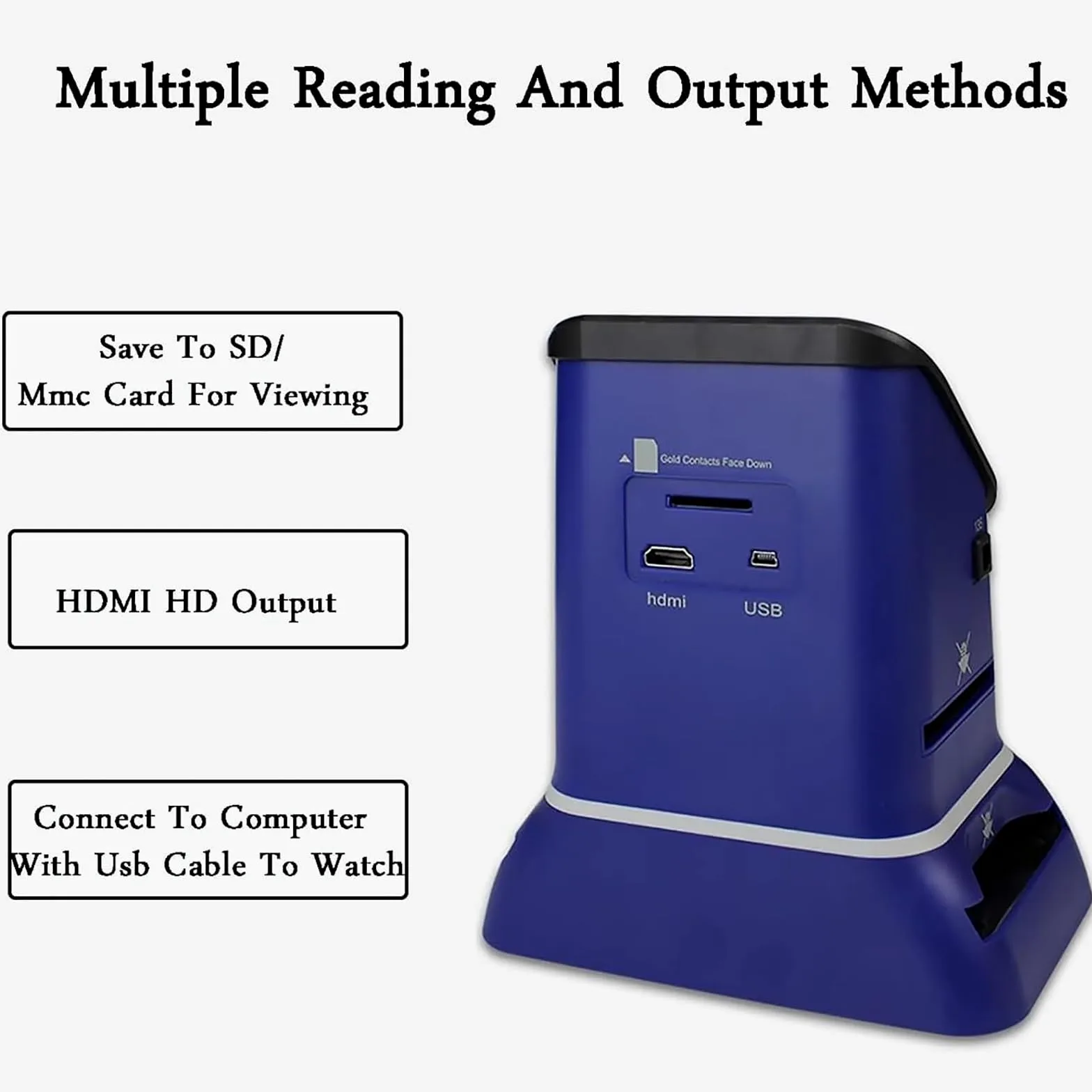 Scanner de film numérique portable et diapositives, convertit 35 mm, 135, 126, 127 négatifs et diapositives en JPEG numérique, numérisation rapide