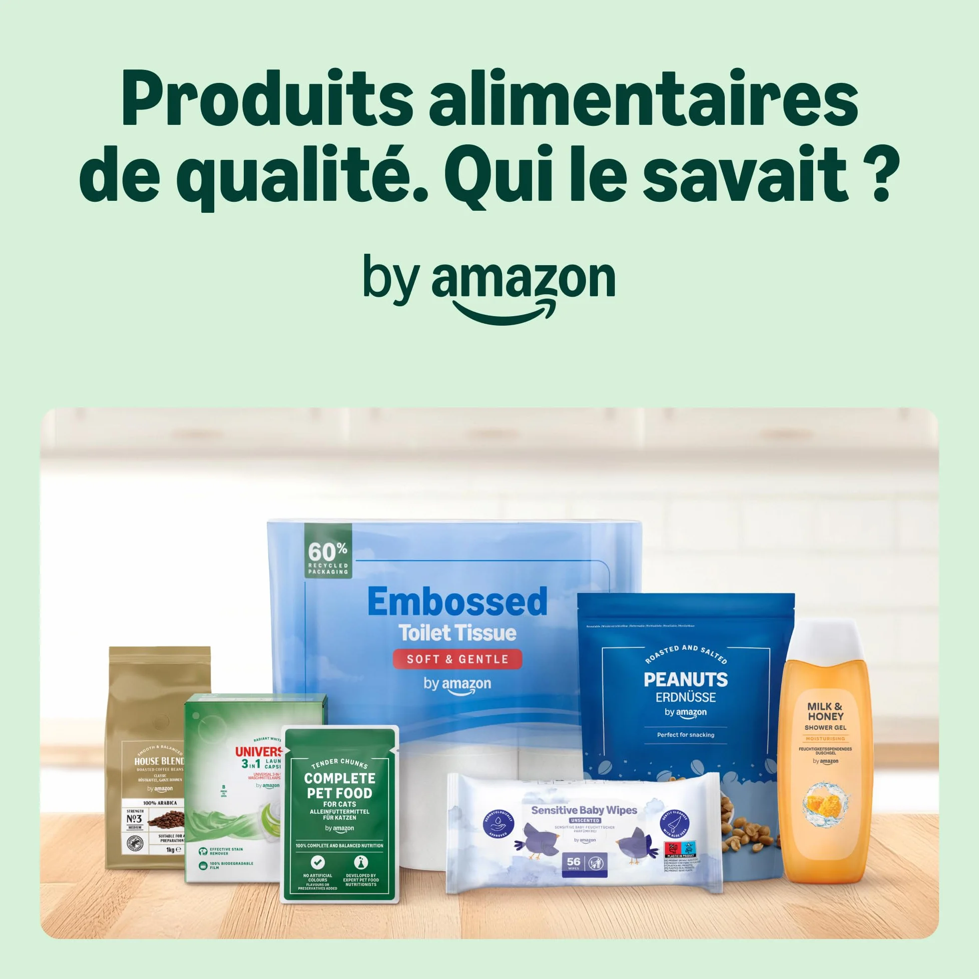 Savon pour les mains antibactérien recharge Amazon 2 x 1 000 ml