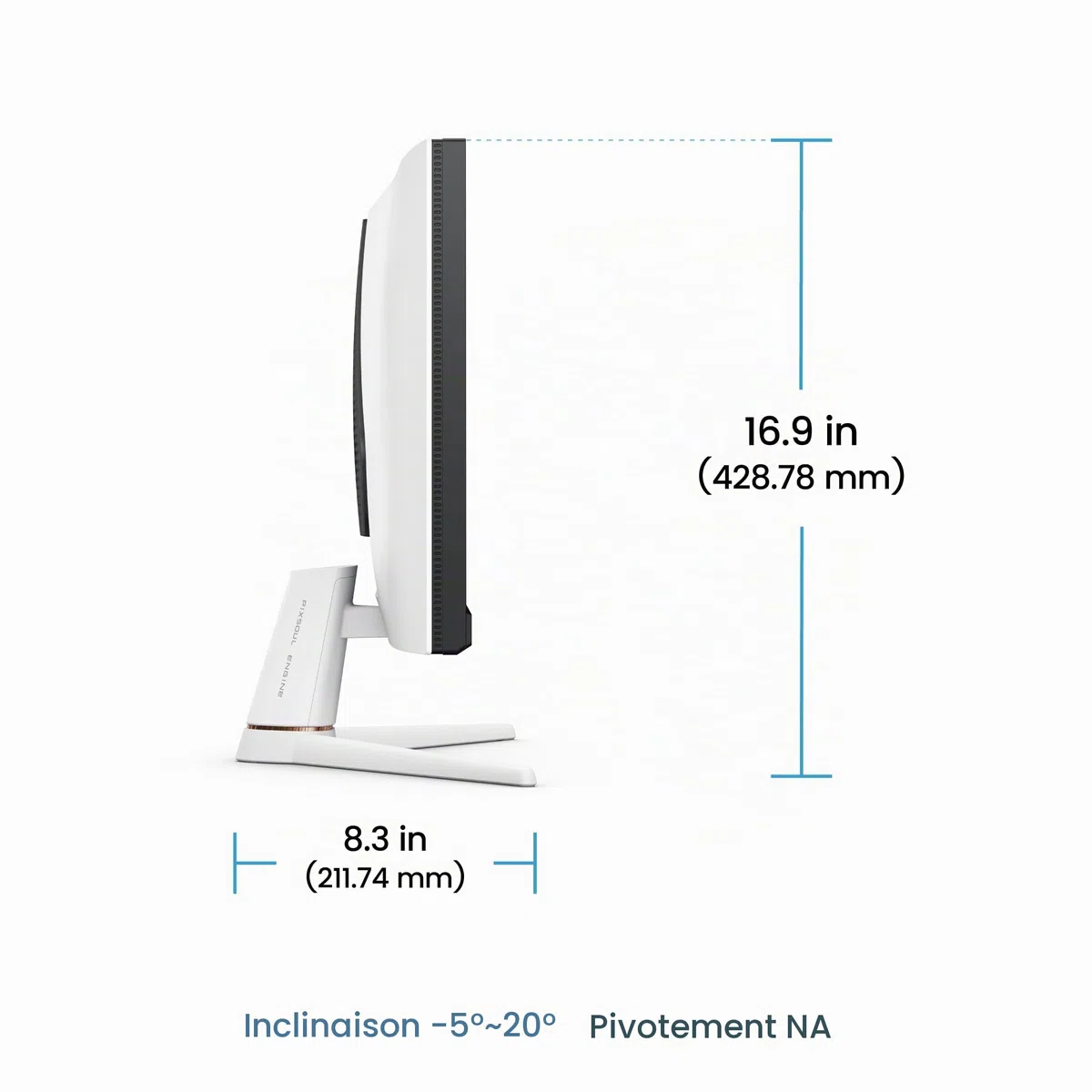 BenQ MOBIUZ EX251 Écran Gaming, 24.5" FHD 220Hz 1ms, AMD FreeSync, DP 1.2, HDMI 2.0, Hub USB, sRGB à 99%, AMD Freesync AI, Game Colour Mode, Game Colour Database, Haut-parleurs intégrés 2.5W