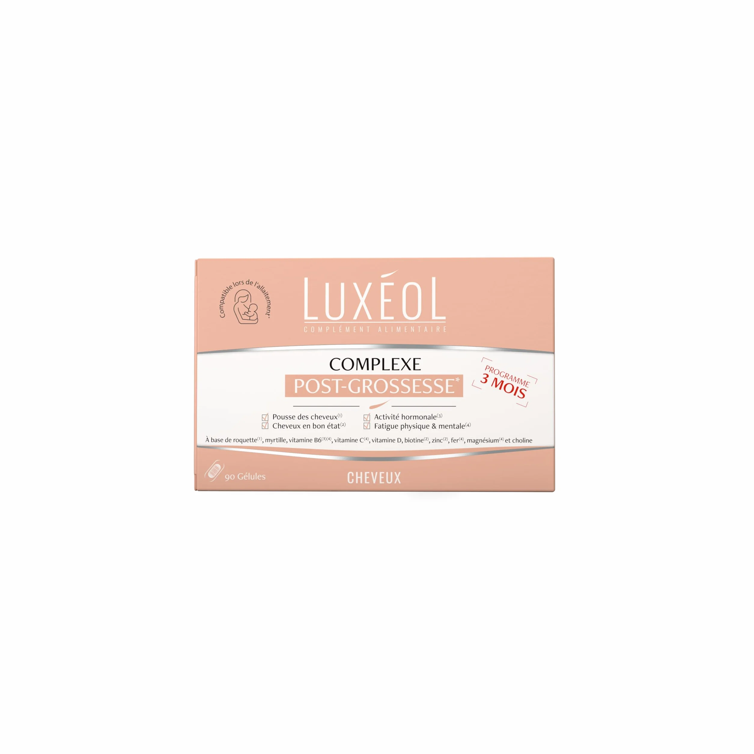 Luxéol Complexe Post-Grossesse 3 mois Complément alimentaire Gélule végétale Allaitement Fabriqué en France