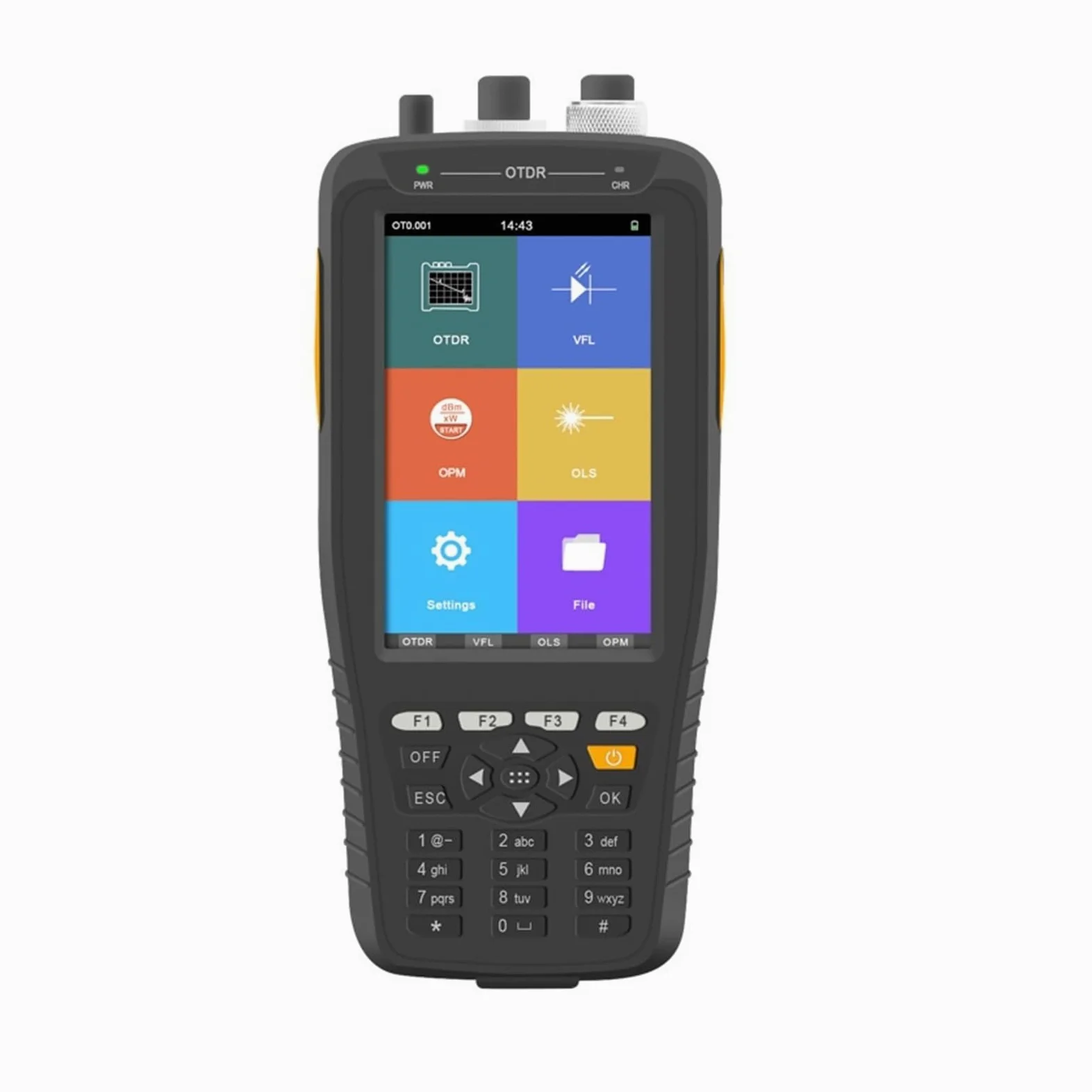 Testeur OTDR TM290D, écran tactile, 1310/1550nm, 60KM, réflectomètre optique dans le domaine temporel for les liaisons de Fiber optique longue distance(UPC)