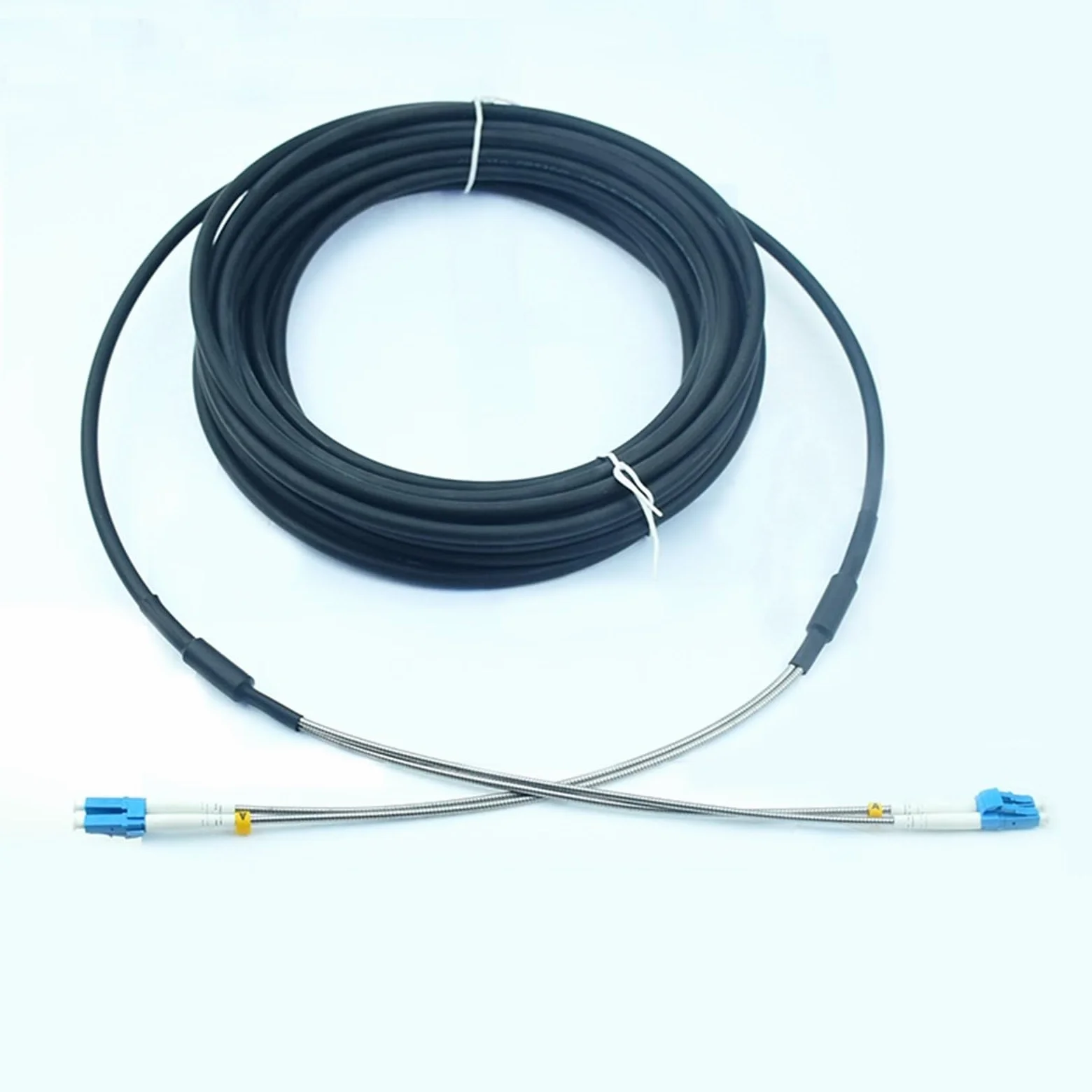 Lot de 10 câbles à fibre optique d'extérieur - Monomode - Multimode - 2 cœurs - 1/2/5/10 m - LC (1 m, 10 pièces multimode)