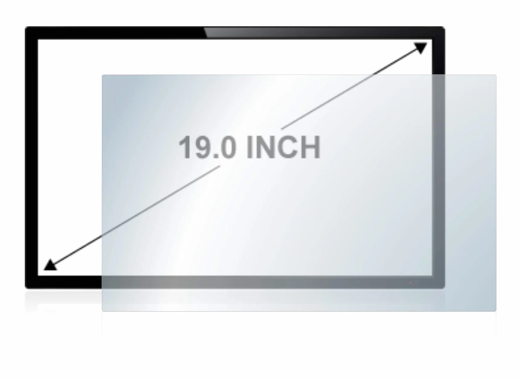 brotect 19" Protection Écran Verre pour PC à écran tactile 19,0 pouces 48.3 cm 410.9 mm x 257 mm 16:10 Anti-Rayures Transparent