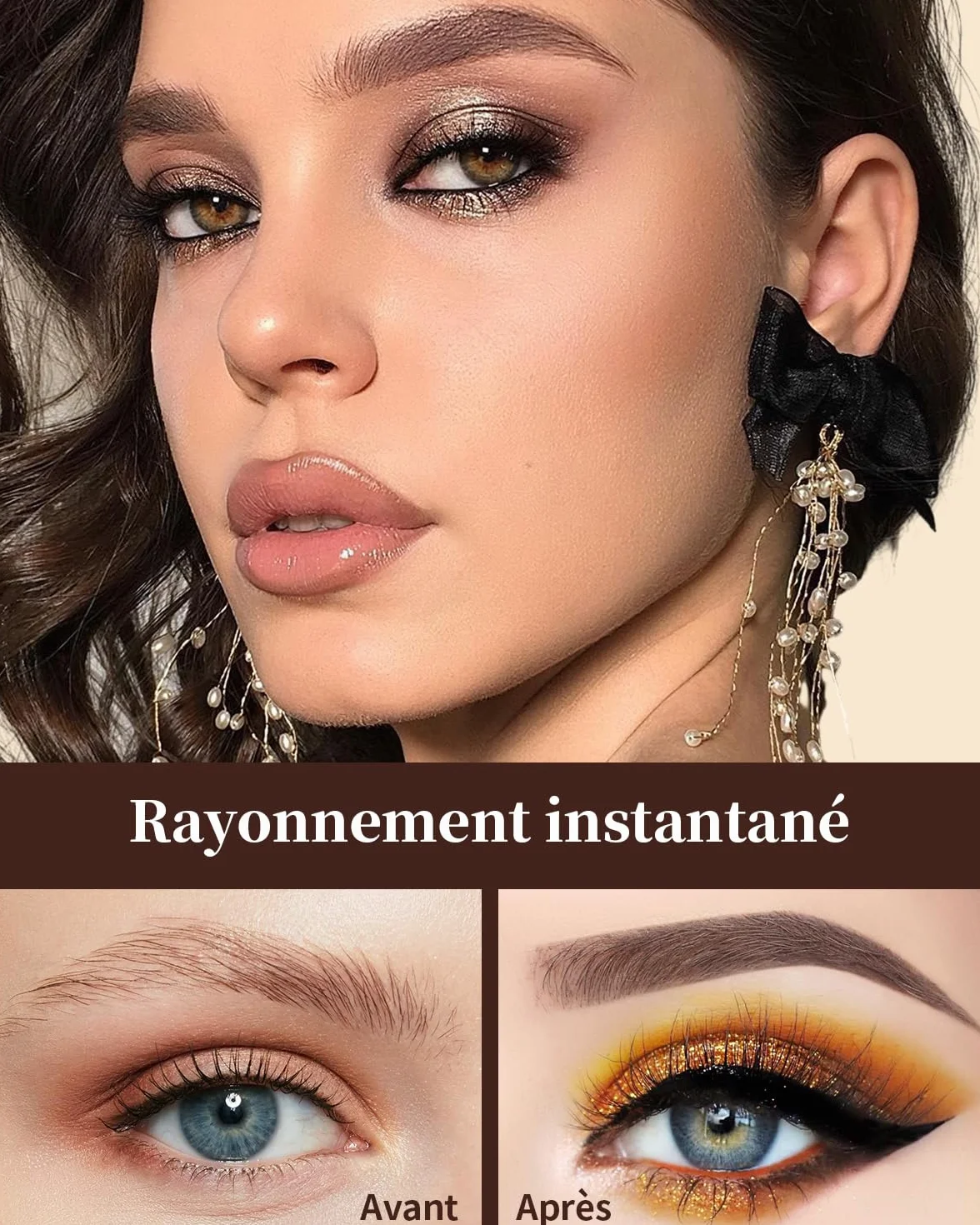 EIGSHOW Brosse À Sourcils Biseauté Double Extrémité Pour Définition Des Sourcils Et Eye-Liner