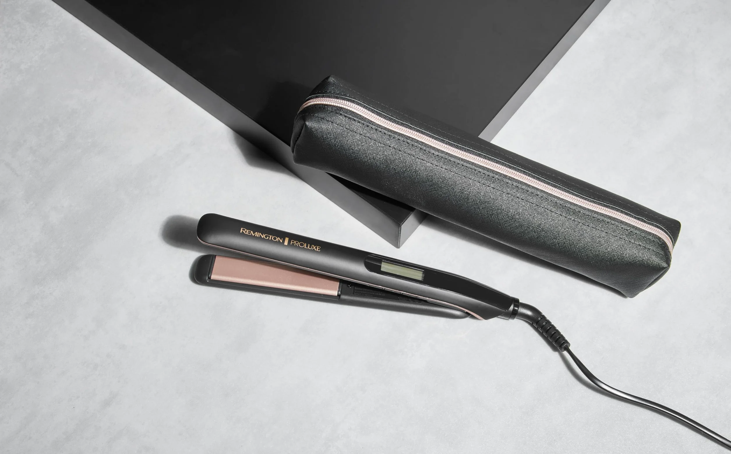Remington Fer à Lisser PROluxe Midnight S9100B 110 mm Plaques en céramique OPTIheat