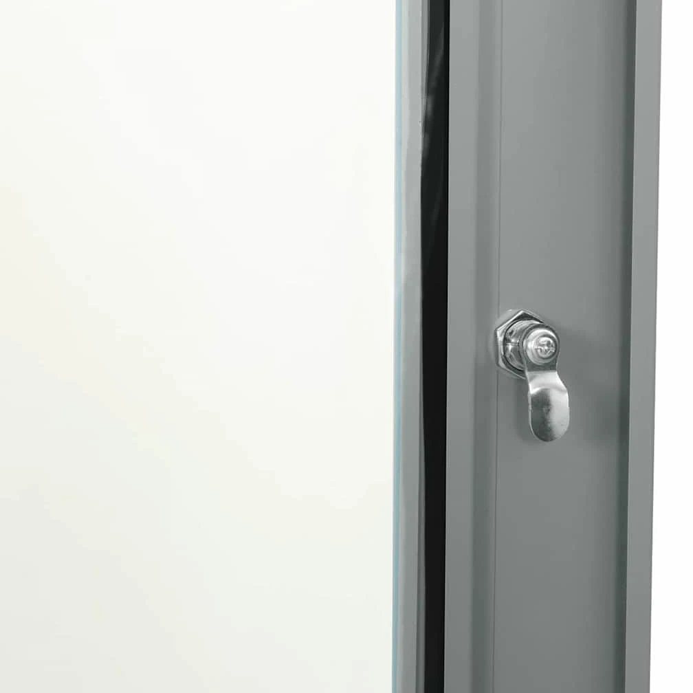 Armoire Réseau, Armoire Serveur Baie de Serveur Coffret Boit de Réseaux Mural avec Stockage Gris 60 x 60 x 35 cm Acier