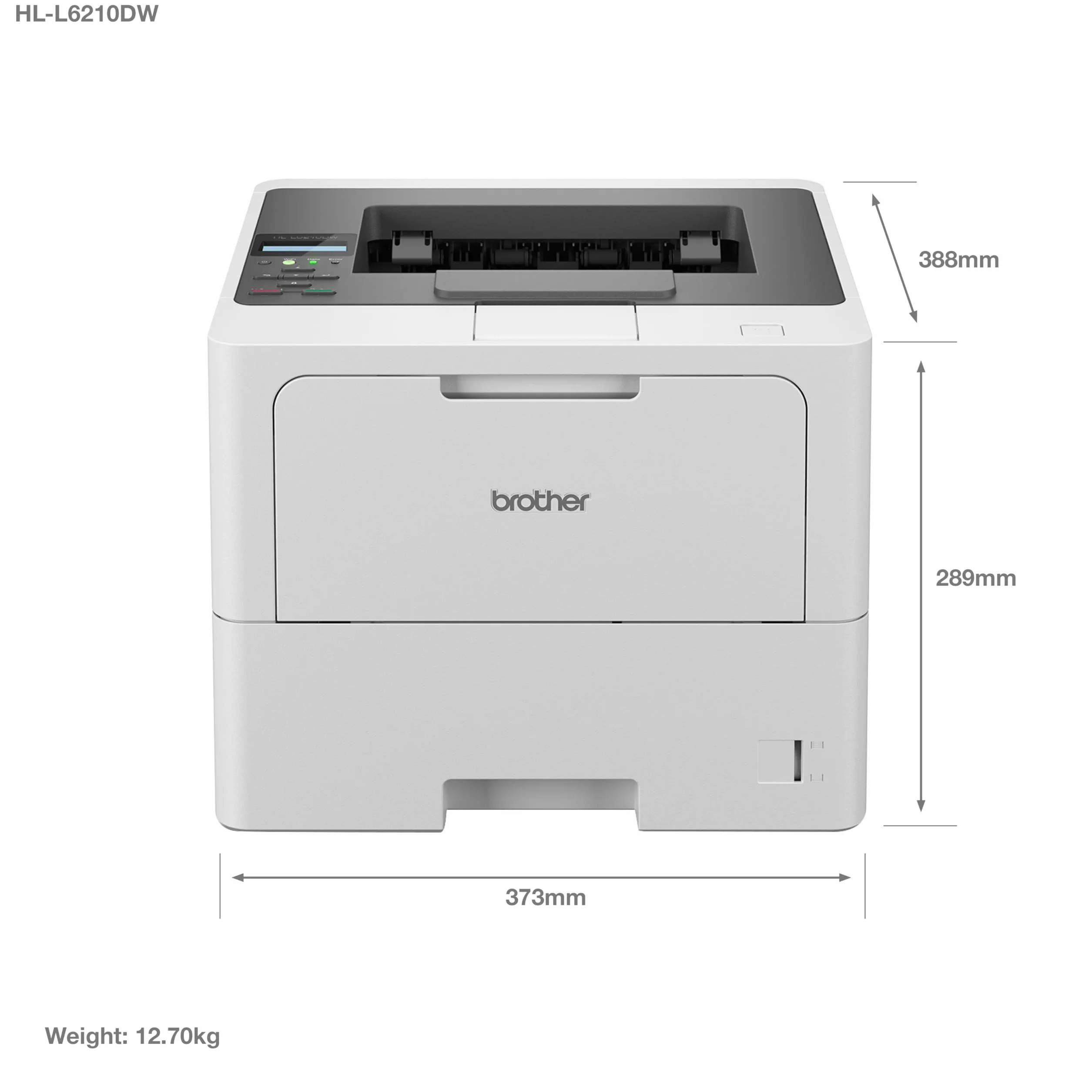 Brother HL-L6210dw Monochromatyczna Laserowa Drukarka A4 1200x1200dpi Wi-Fi USB Ethernet 50ppm