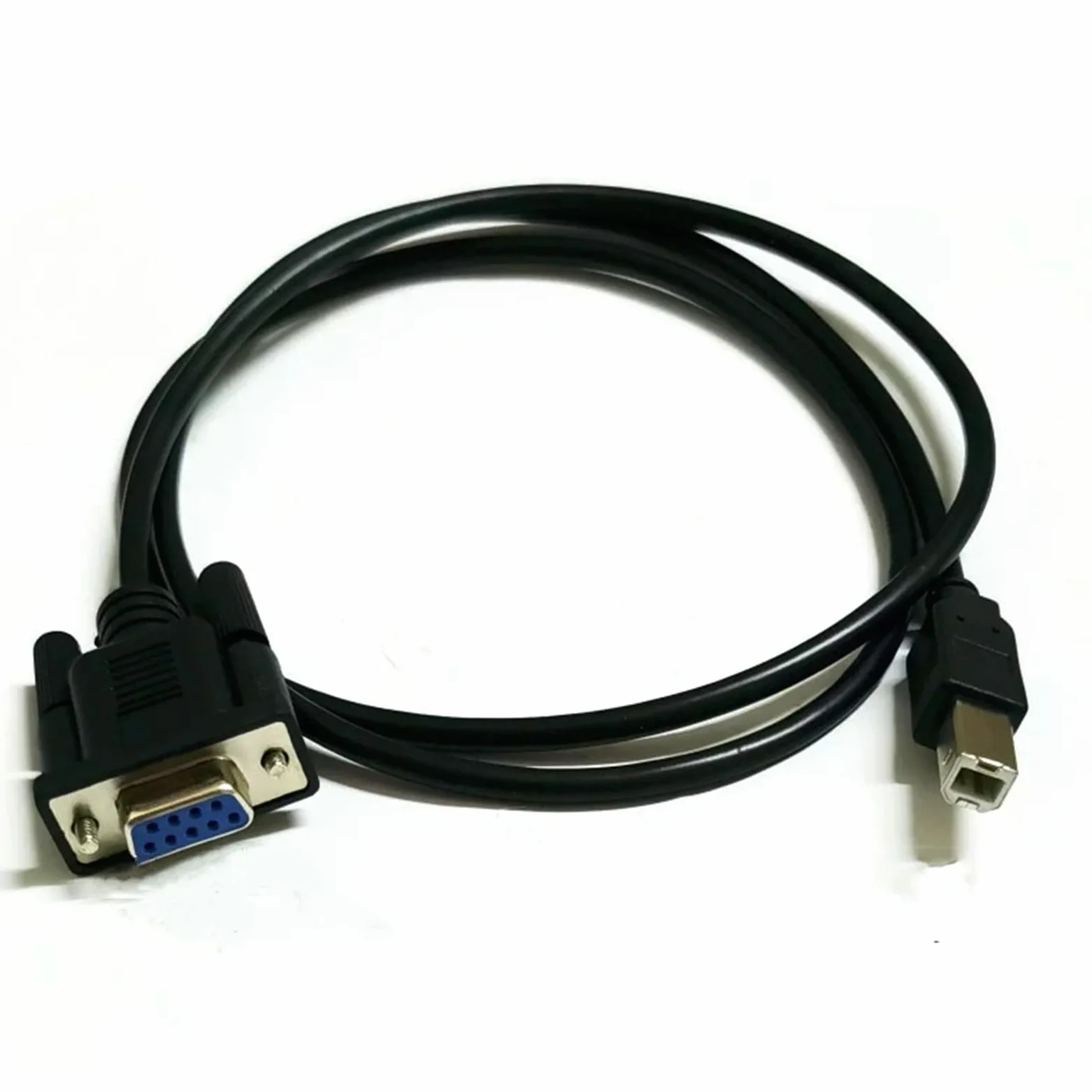 Câble adaptateur USB B Port d'impression mâle vers DB9 femelle RS232 Câble série DB9 vers USB type B Câble adaptateur d'imprimante de transmission de données 1,5 m