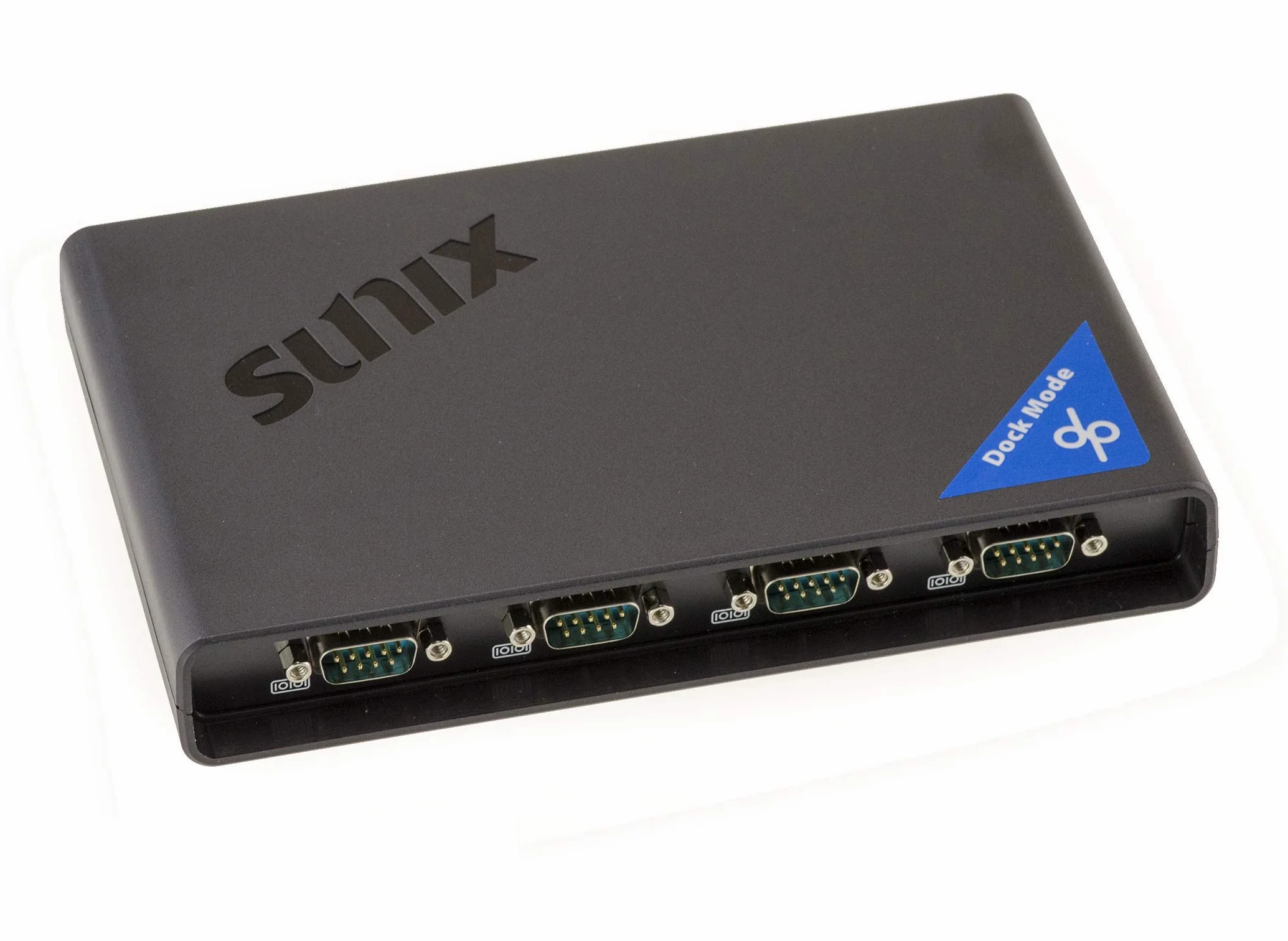 KALEA-INFORMATIQUE Dock Convertisseur Industriel Ethernet RJ45 TCP IP vers 4 Ports série RS232 DB9 avec POS 5V. Chipset SUNIX DPL2000Q (DPKS04HP0)