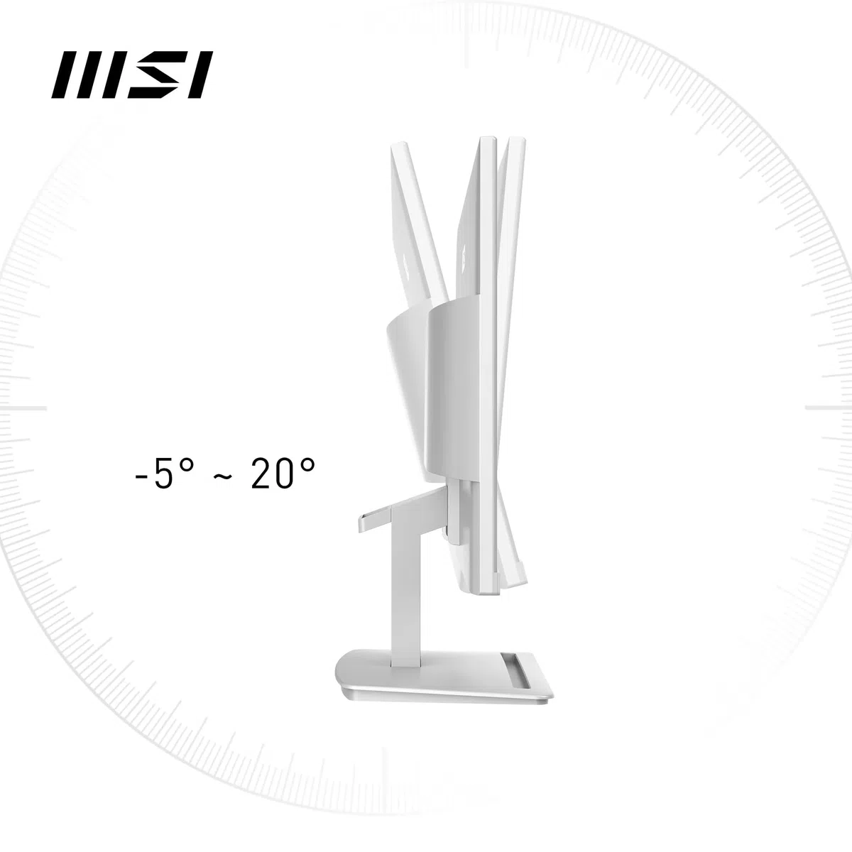 MSI Pro MP2412W Écran Bureautique 23.8" Full HD - Dalle VA 1920x1080, 100Hz, Confort Oculaire, Montable VESA, Haut-Parleurs Intégrés, Supporte Display Kit, Inclinaison Réglable - HDMI 1.4b, DP 1.2a