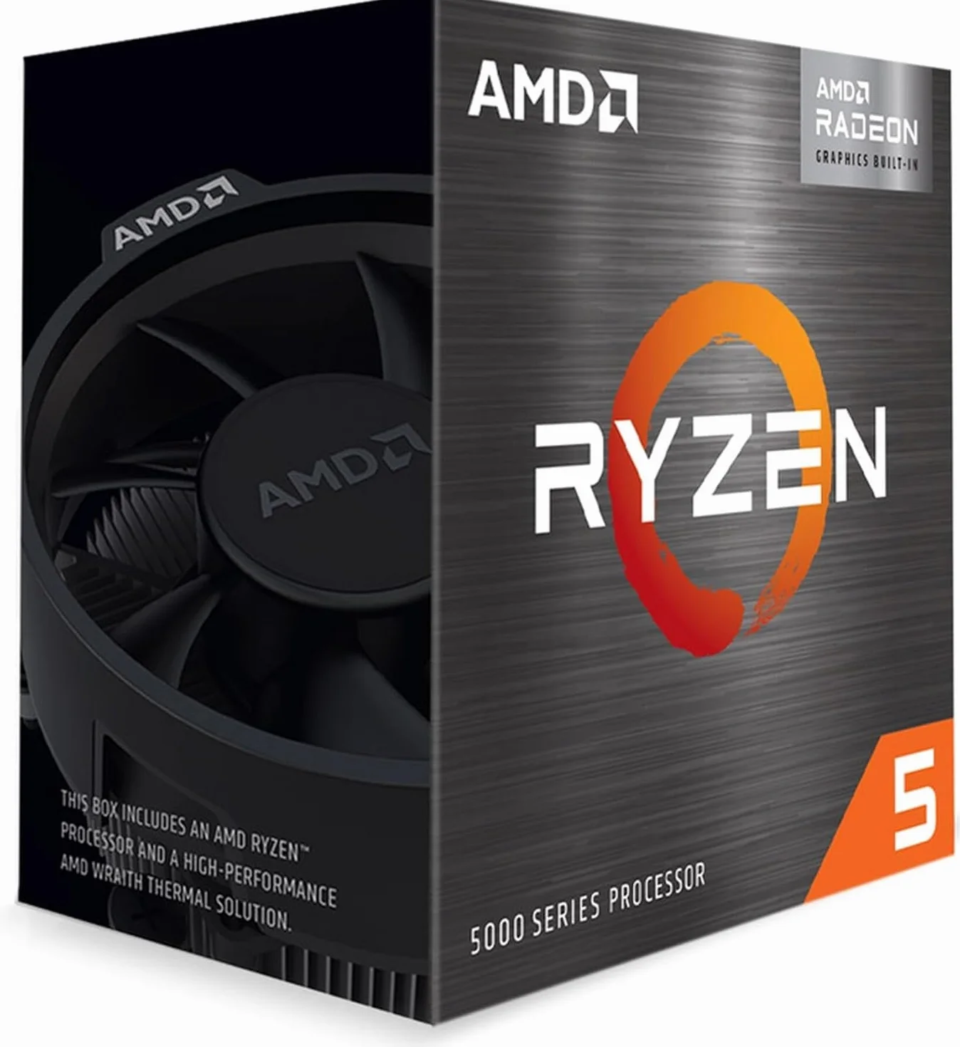 AMD Ryzen 5 5600GT Processeur Socket AM4 6 Cœurs 12 Threads 65W TDP 19Mo Cache 4,6GHz Fréquence Boost Ventilateur Wraith Stealth
