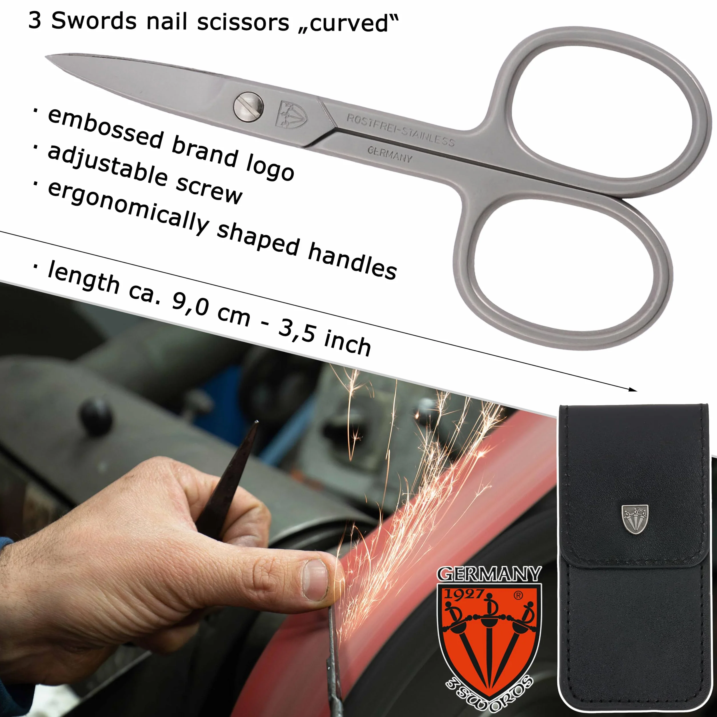 Ciseaux à ongles inoxydable 3 Swords Germany Manucure Pédicure