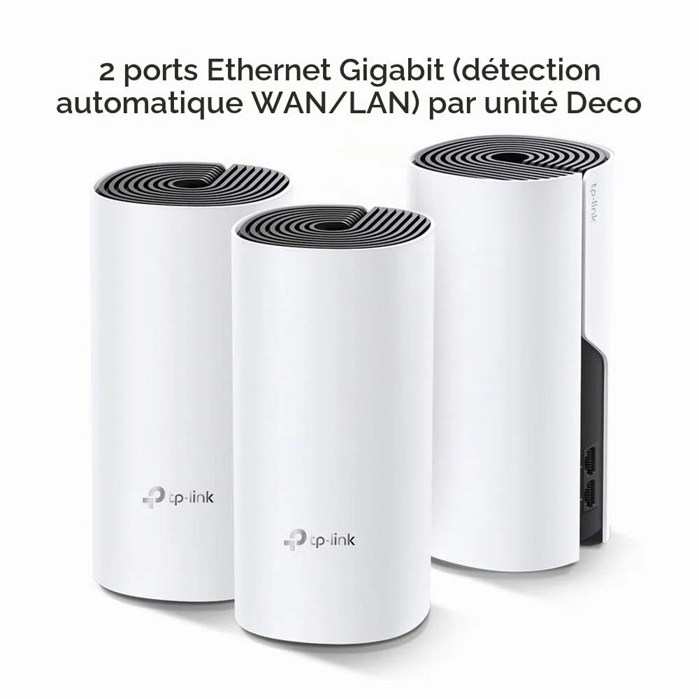 TP-Link Deco M4 Whole Home Mesh Wi-Fi System, Up to 4000 sq ft Coverage, Qualcomm CPU, Dual-Band AC1200 with Gigabit Ports, Compatible with Amazon Echo/Alexa, Parent Control, Pack of 3