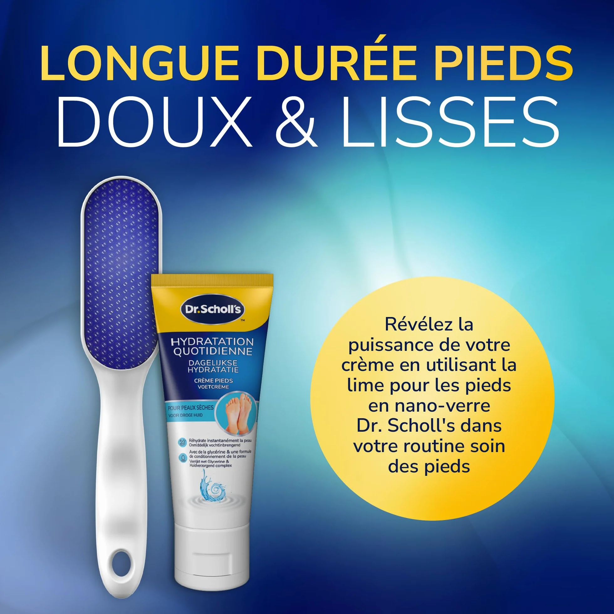 Dr. Scholl's Crème Pieds Hydratation Renforcée Peaux Sèches 75ml